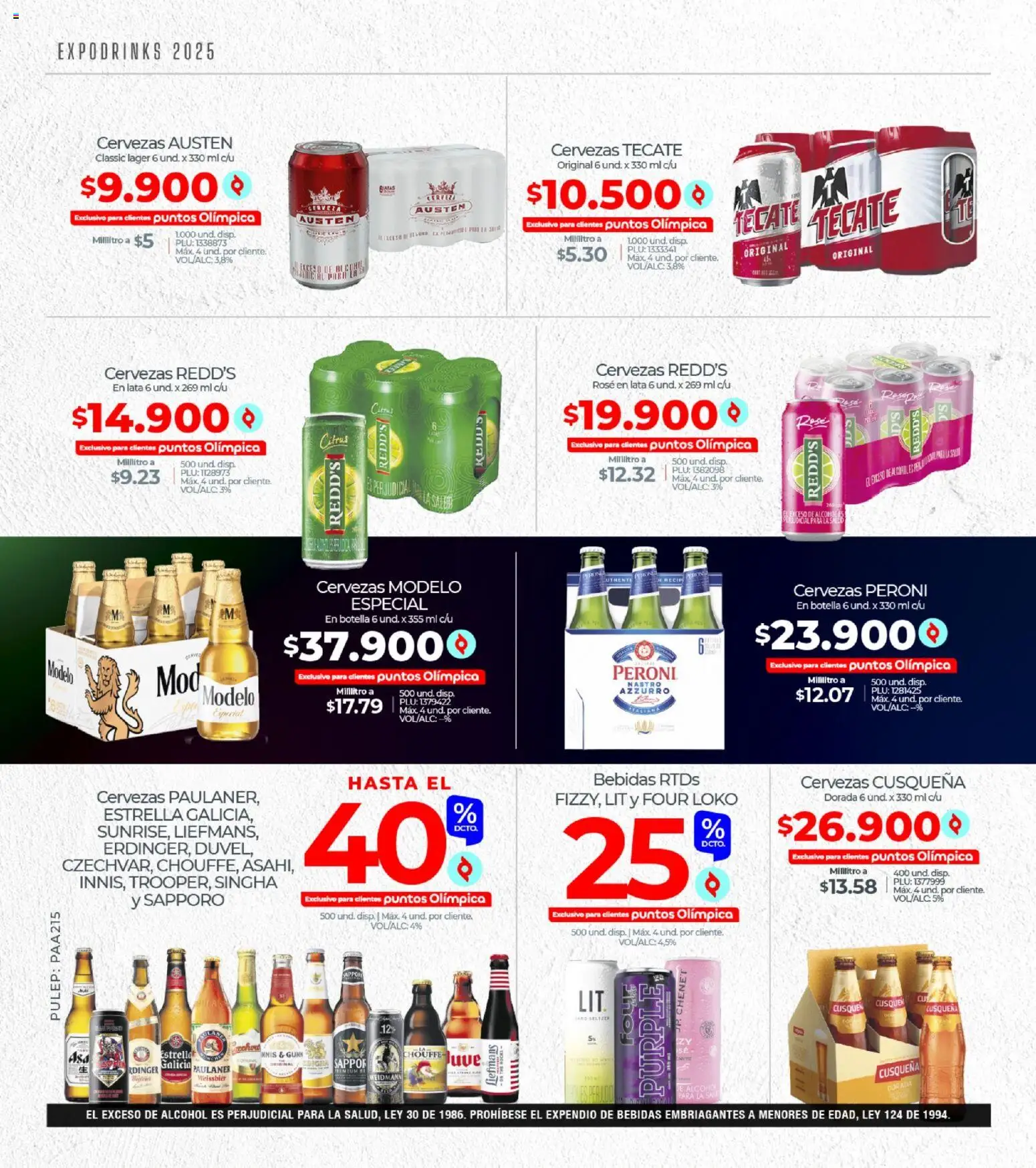 Olímpica revista - valida desde el 31.10.2025 | Página: 13 | Productos: Botella, Tintura, Cerveza