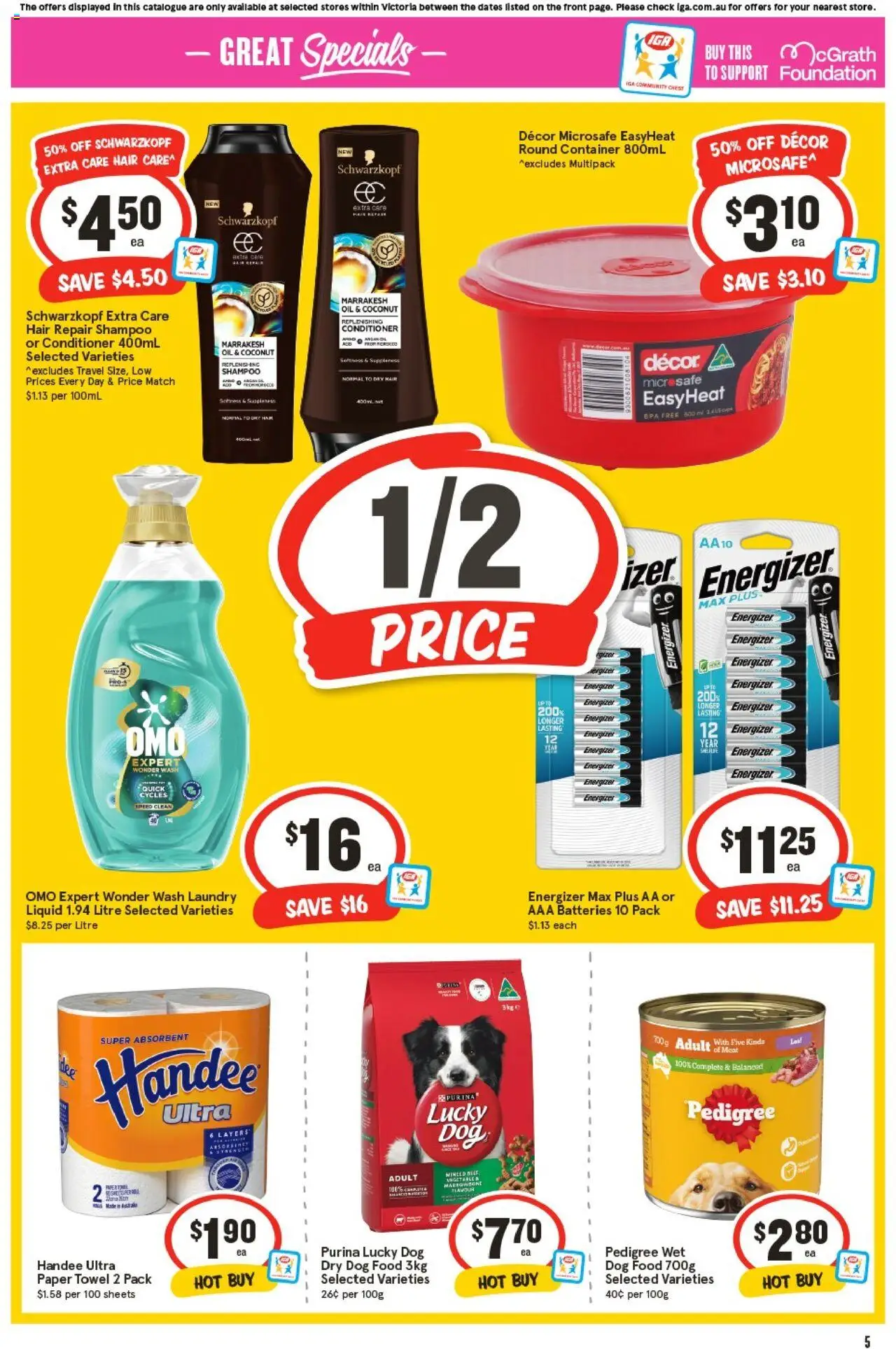 IGA catalogue - valid from 17.09.2025 | Page: 8 | Products: Oil, Meat, Dog food, Foundation