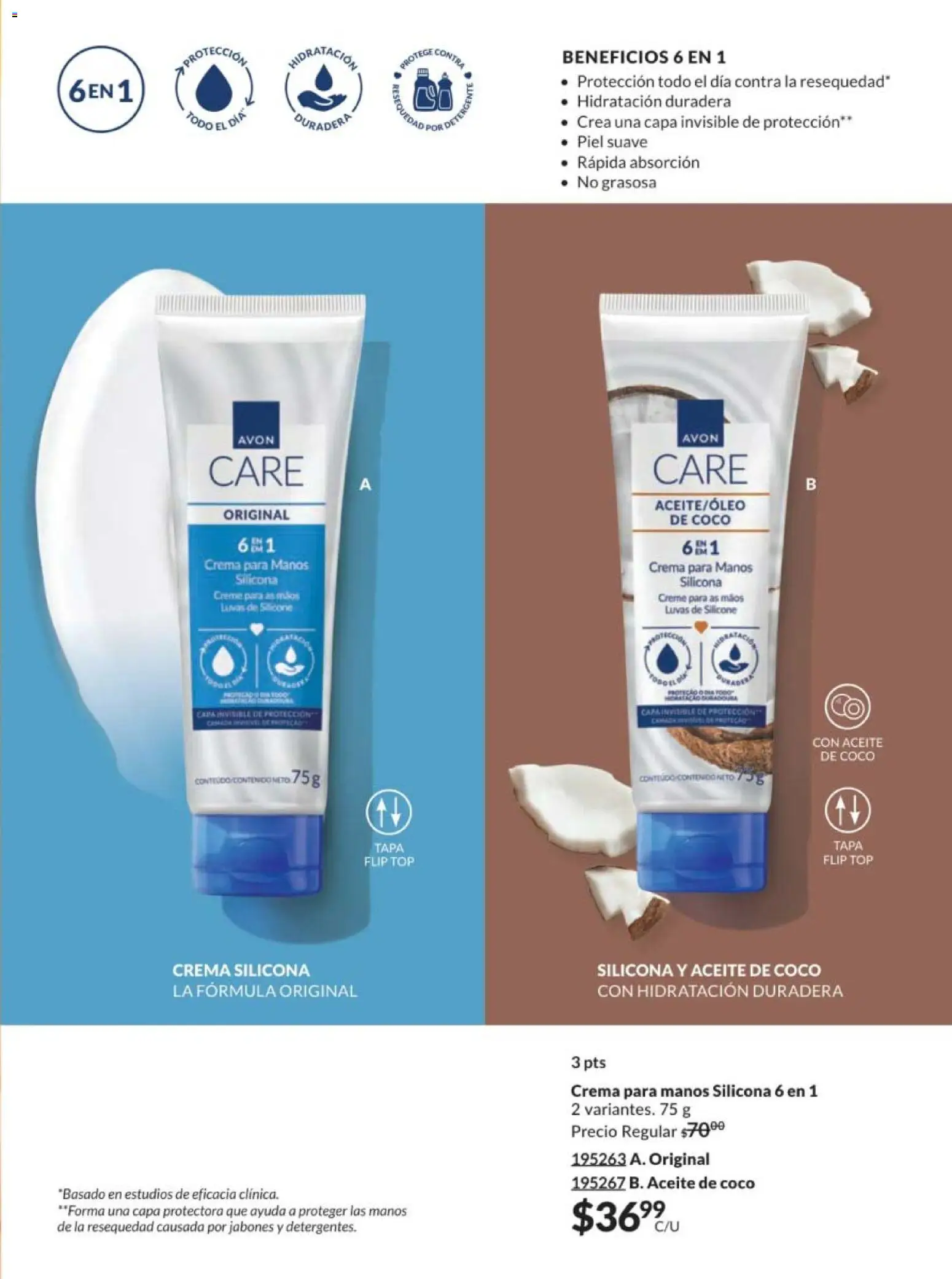 Nuevas ofertas de AVON válidas en toda la República Mexicana desde el 30.01.2026. ¡Encuentra las mejores ofertas en AVON campaña 3 2026! | Página: 167 | Productos: Crema, Aceite, Top