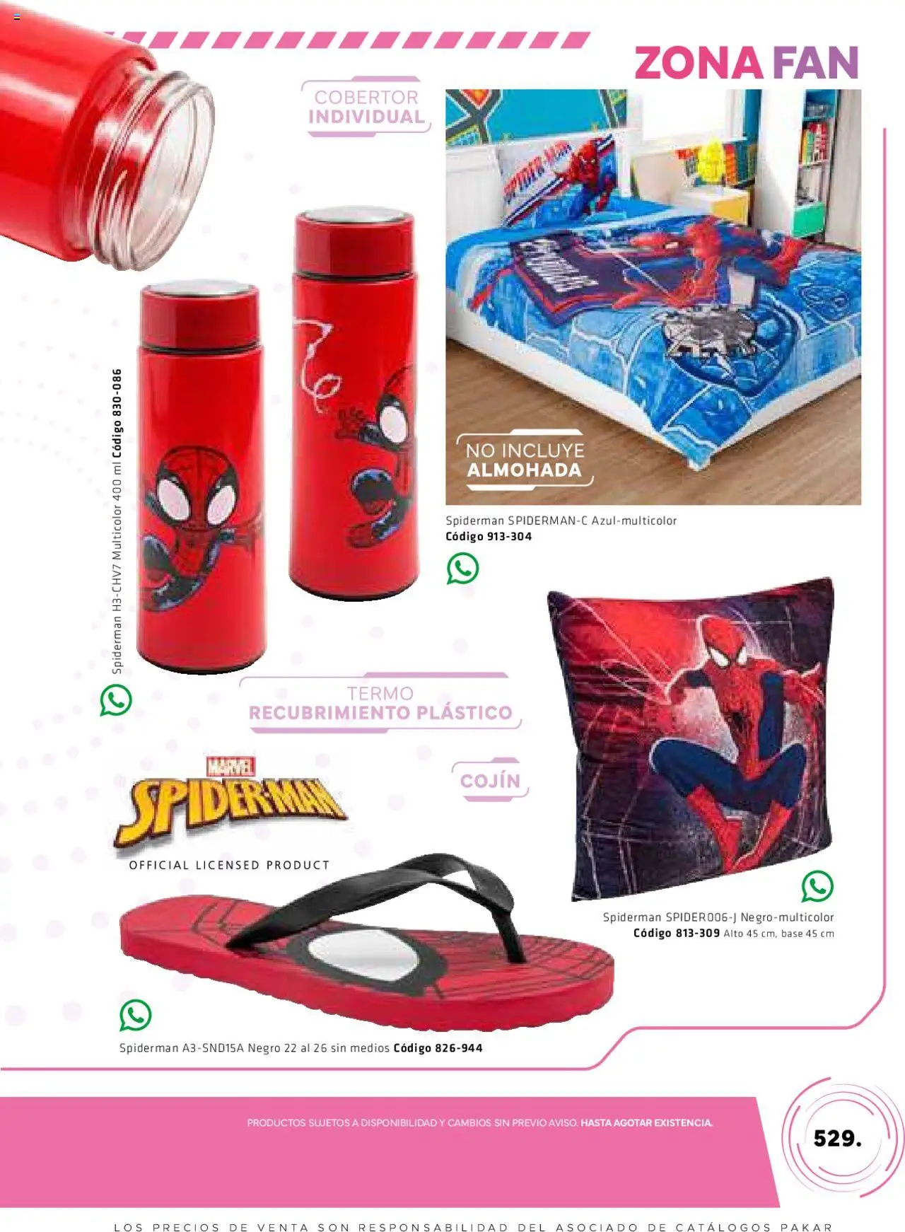 Nuevas ofertas de SC Pakar válidas en toda la República Mexicana desde el 06.03.2025. ¡Encuentra las mejores ofertas en SC Pakar catálogo Women! | Página: 529 | Productos: Cobertor, Almohada, Termo