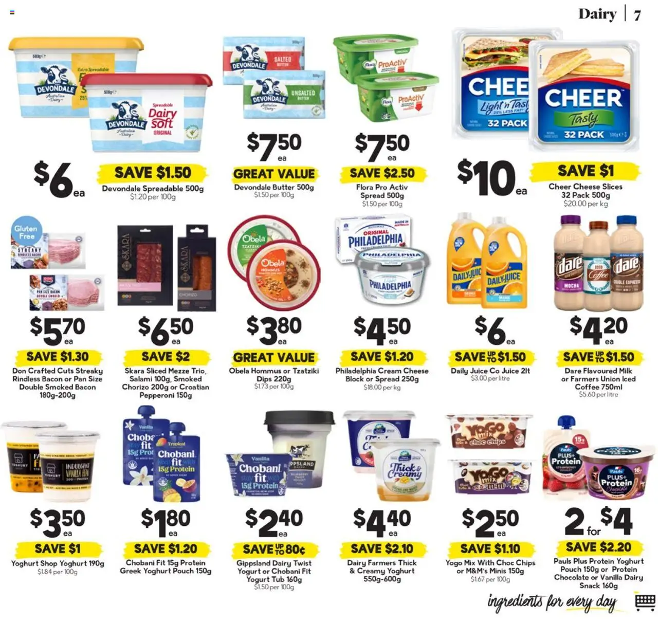 Drakes catalogue - valid from 01.10.2025 | Page: 7 | Products: Bacon, Cheese, Coffee, Juice