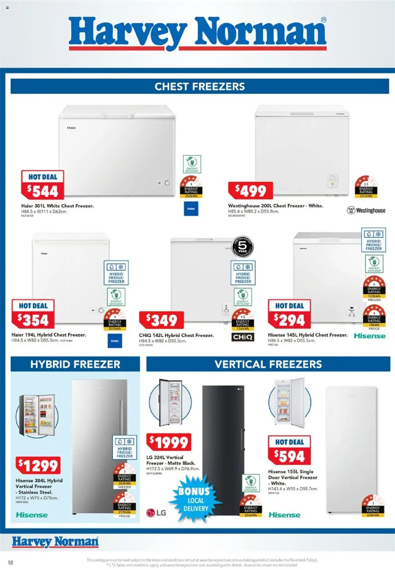 Harvey Norman catalogue - valid from 11.09.2025 | Page: 18 | Products: Door, Accessories, Fridge, Freezer