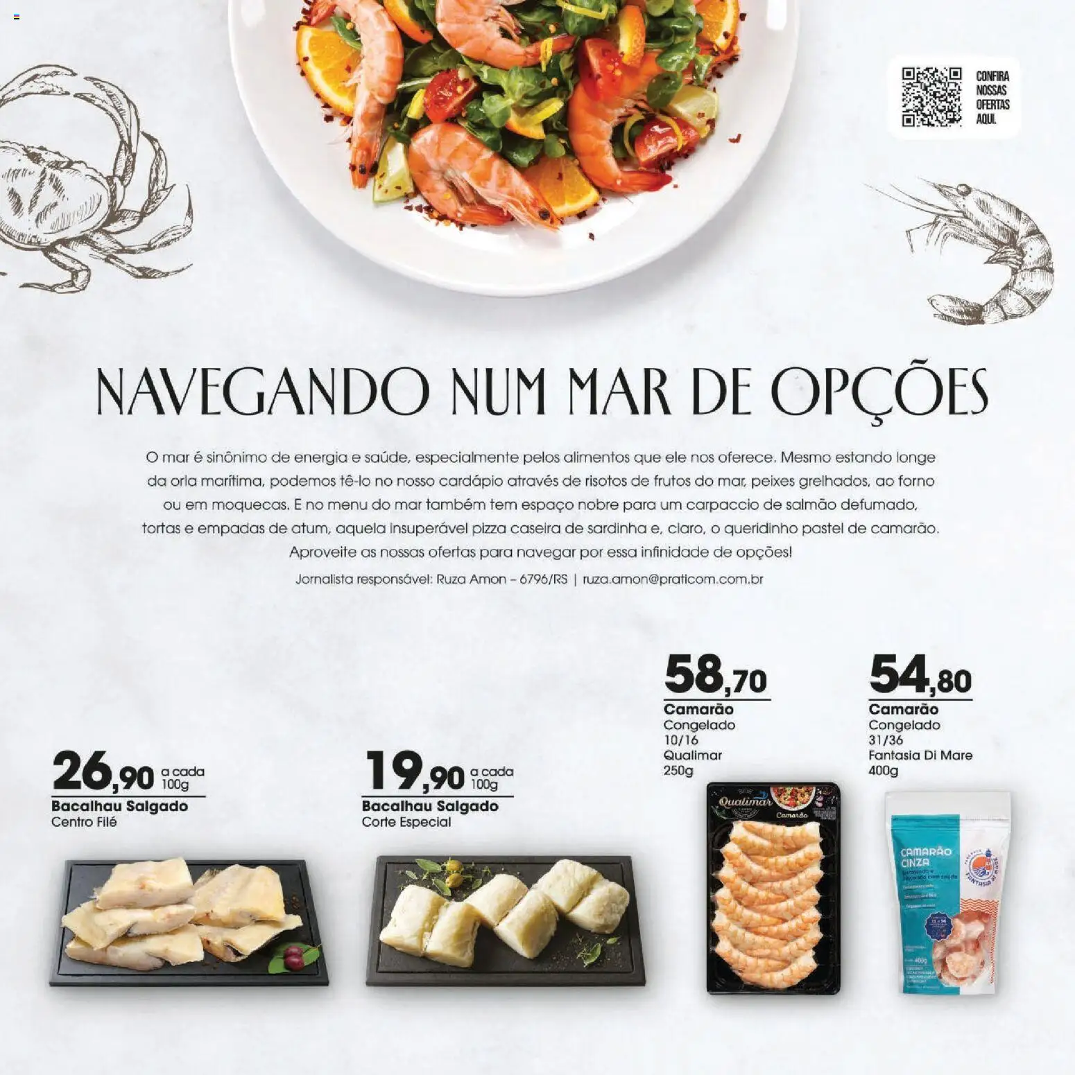 Zaffari Folheto - válido de 26.03.2026 | Página: 2 | Produtos: Salmão, Bacalhau, Fantasia, Sardinha