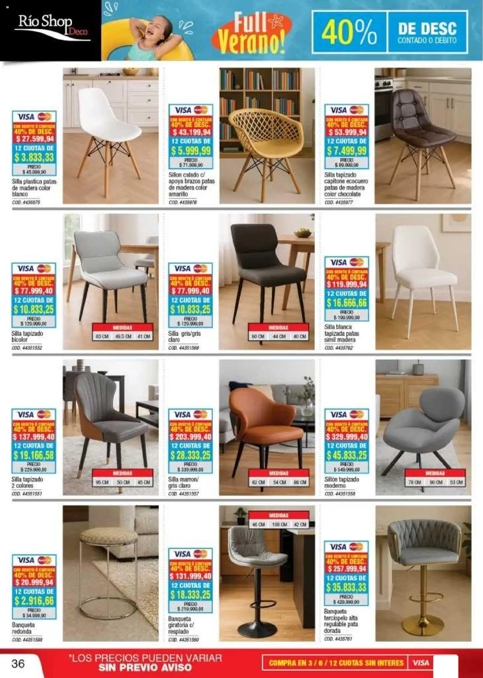 Río Shop Deco catálogo │ válido desde el 02.02.2026 | Página: 36 | Productos: Banqueta, Sillón, Silla, Chocolate