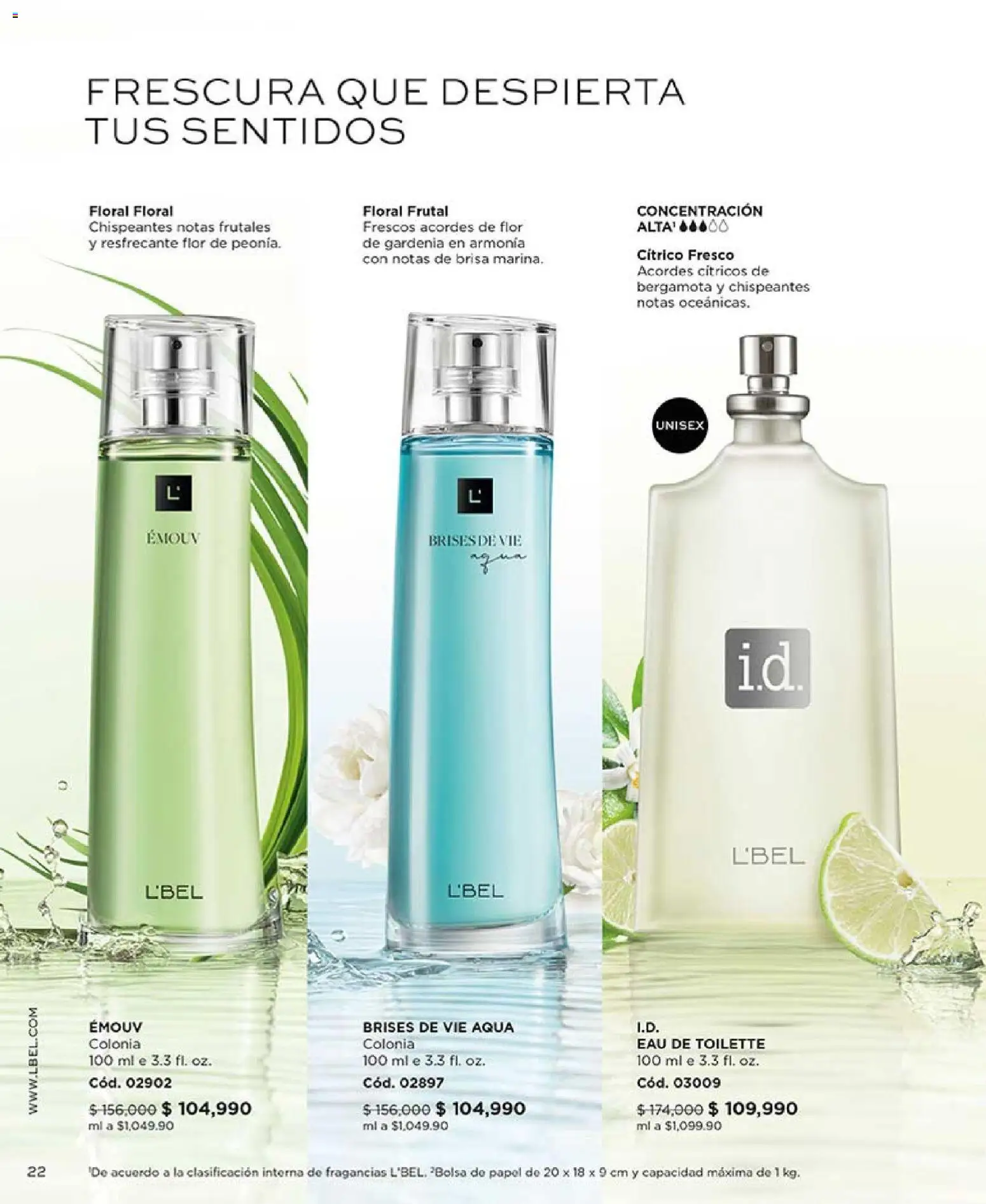L'Bel revista - valida desde el 03.11.2025 | Página: 22 | Productos: Bolsa, Eau de toilette