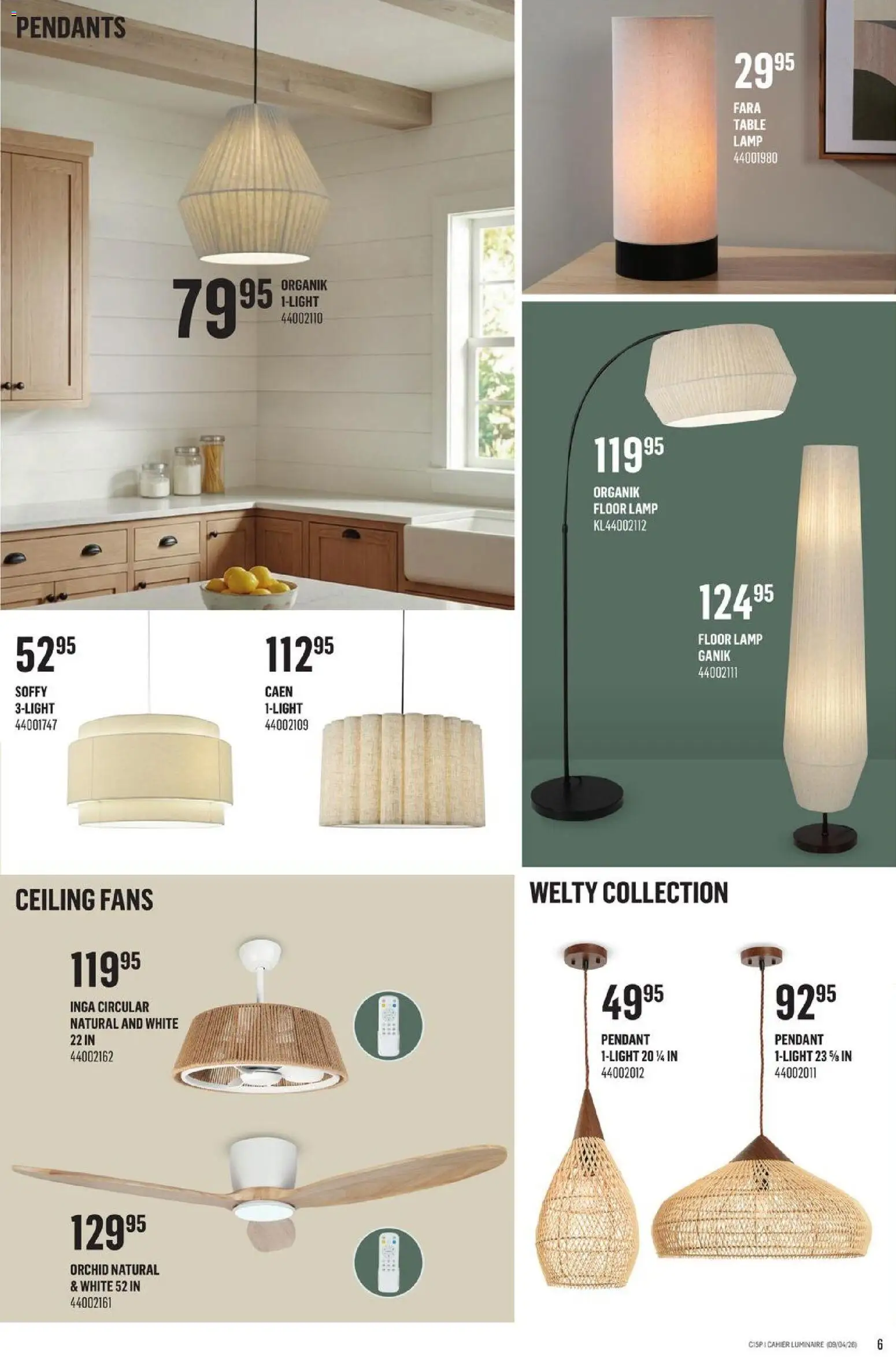 Canac flyer valid from 09.04.2026 | Page: 6 | Products: Table, Lamp