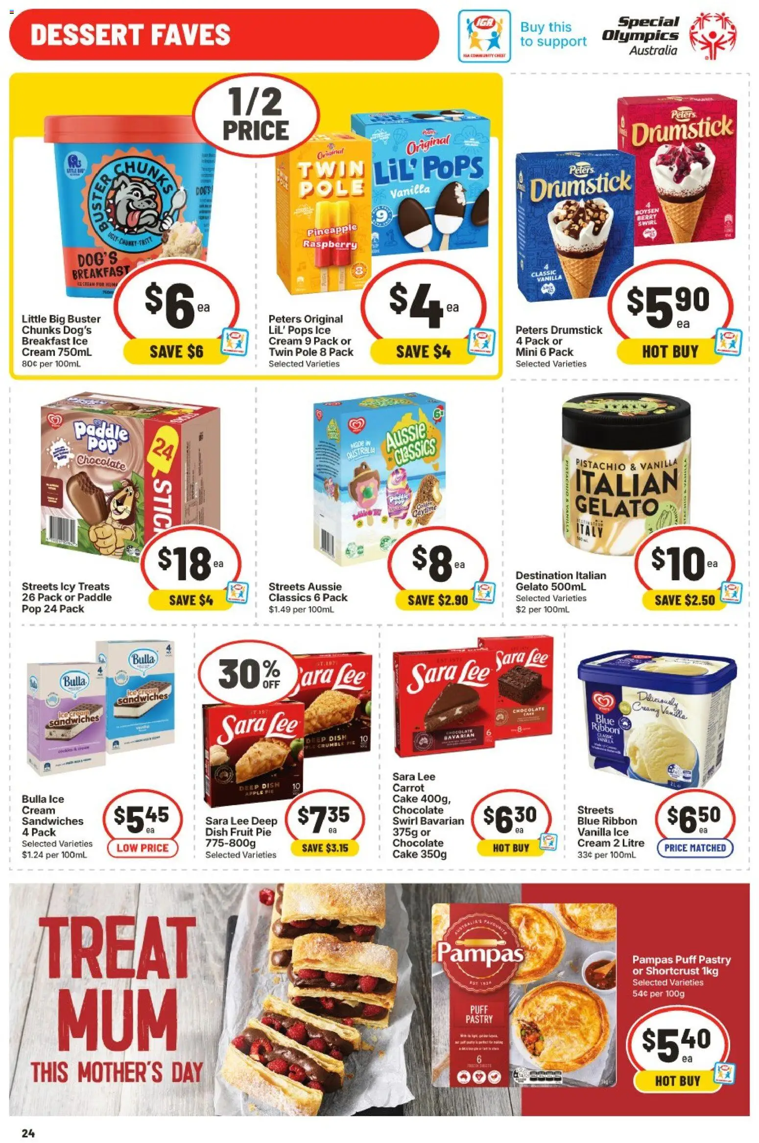 IGA catalogue - valid from 29.04.2026 | Page: 25 | Products: Chocolate, Pineapple, Pastry, Raspberry