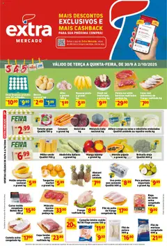 Extra - Ofertas de Mercado Terça e Quinta - Pré-Visualização do folheto da loja Extra, válido de 30.09.2025