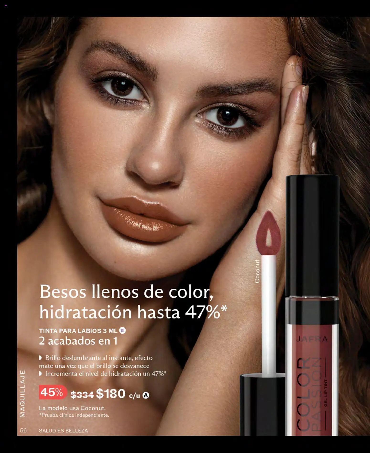 Nuevas ofertas de JAFRA válidas en toda la República Mexicana desde el 01.02.2026. ¡Encuentra las mejores ofertas en JAFRA catálogo ! | Página: 56 | Productos: Brillo, Mate, Maquillaje