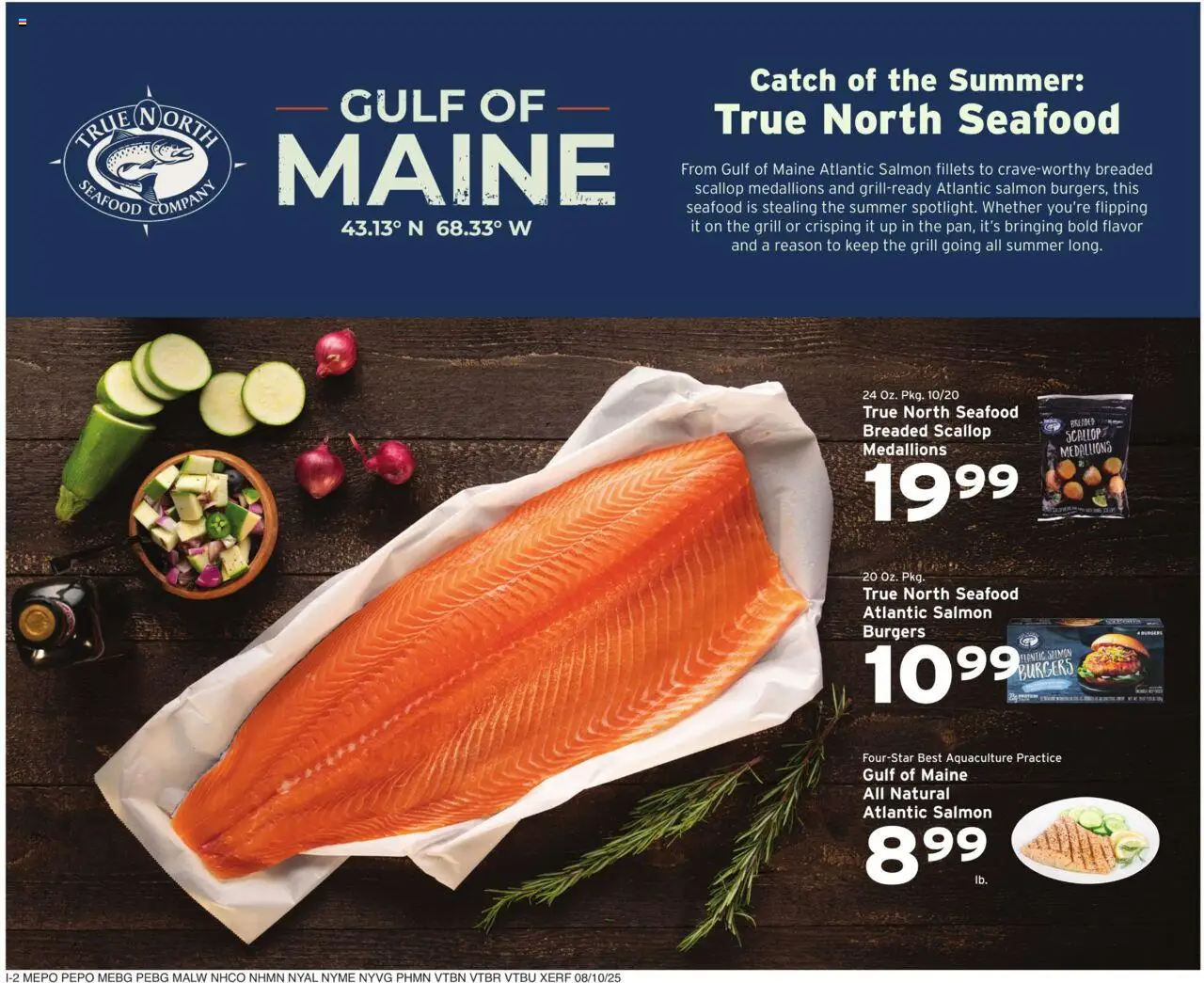 Hannaford Weekly Ad - valid from 10.08.2025 | Page: 10 | Products: Seafood, Grill