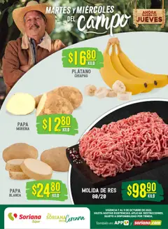 Vista previa de Soriana - Martes y Miércoles del Campo Súper: Tijuana, Mexicali, Ensenada, San Luis Río Colorado y Tecate, nuevo folleto de la tienda, válido en México a partir del 07.10.2025