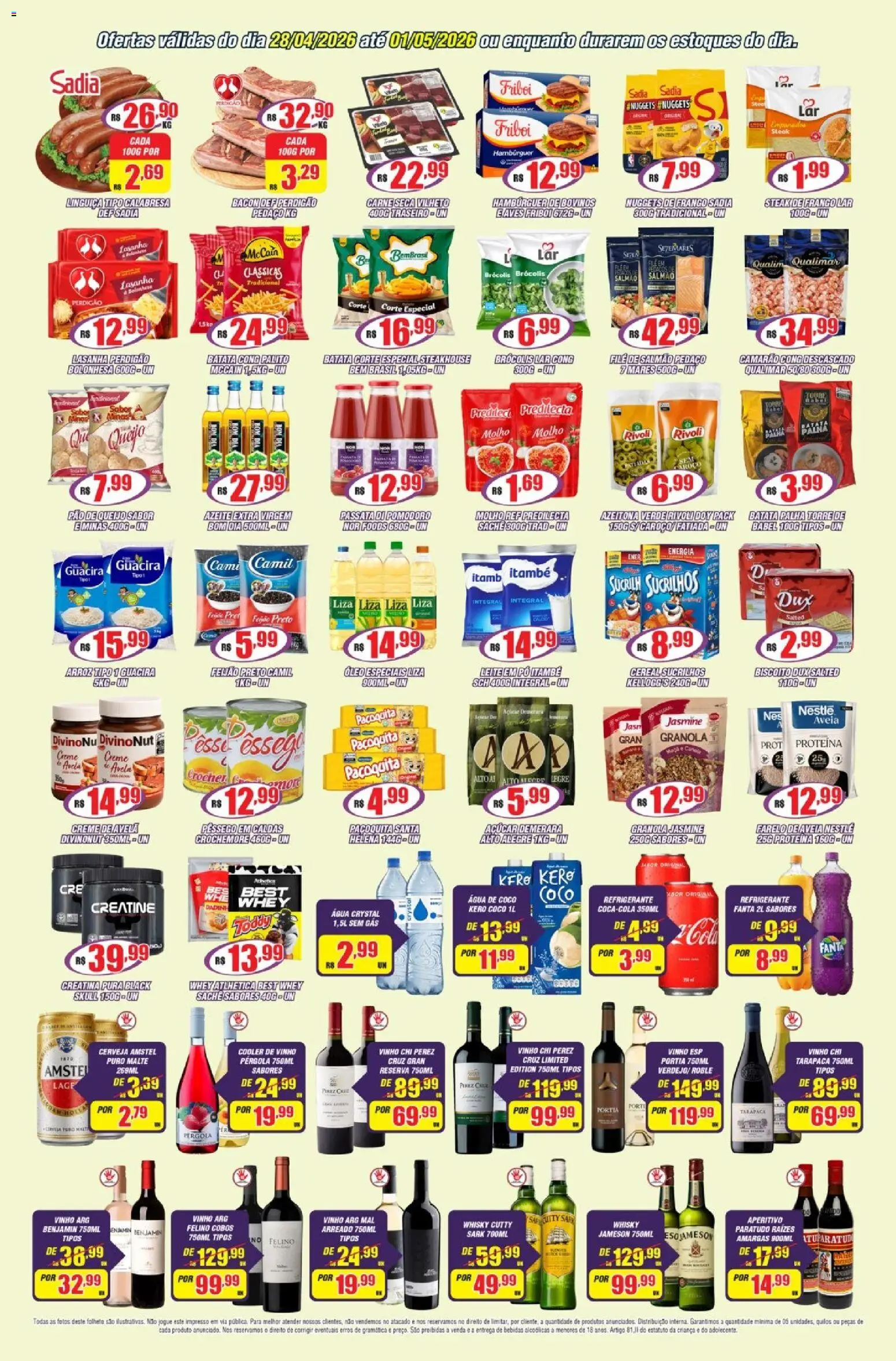 Violeta Supermercados Folheto - válido de 28.04.2026 | Página: 2 | Produtos: Linguiça, Benjamin, Batata, Azeite