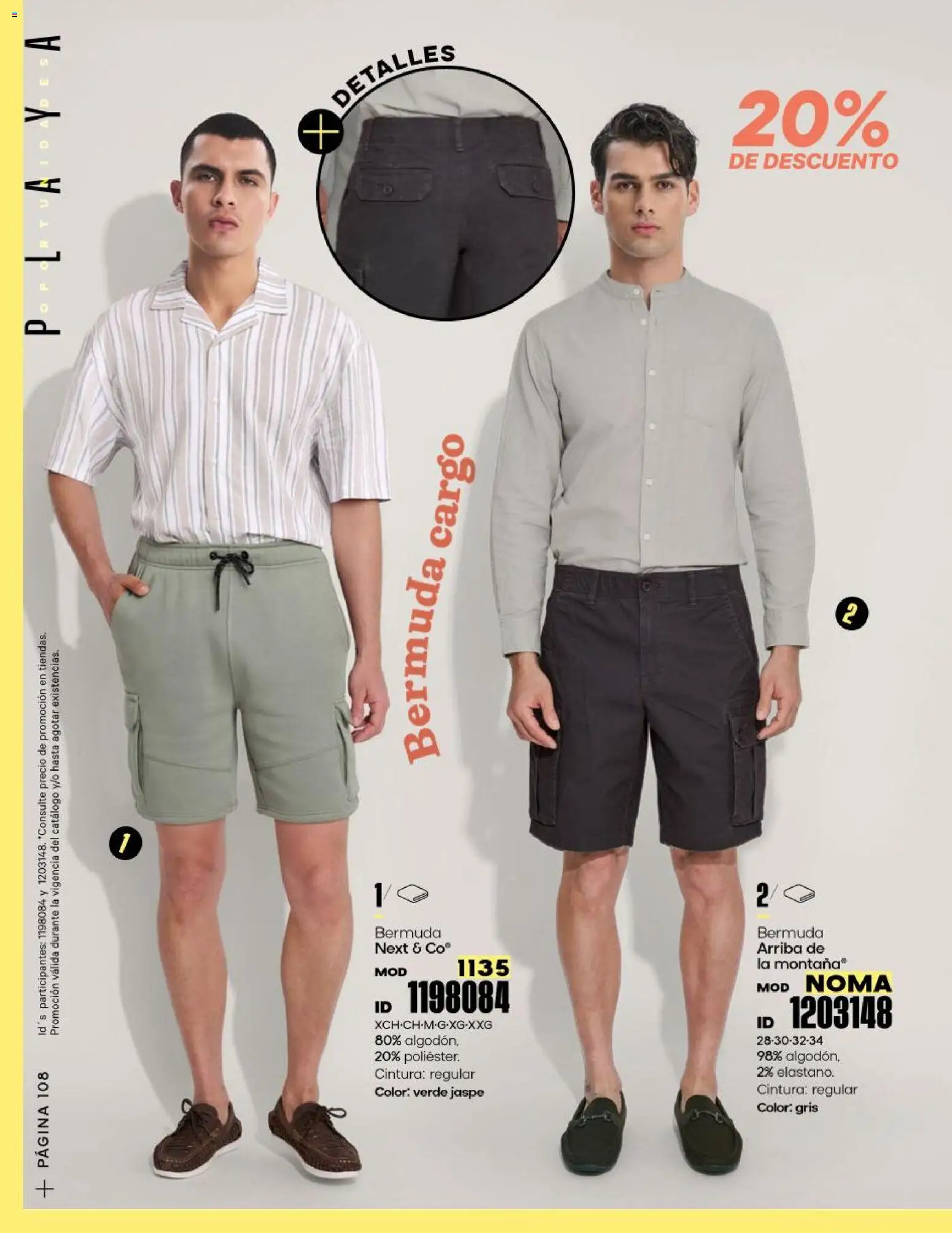 Nuevas ofertas de Price Shoes válidas en toda la República Mexicana desde el 23.01.2026. ¡Encuentra las mejores ofertas en Price Shoes catálogo Oportunidades! | Página: 108 | Productos: Bermuda