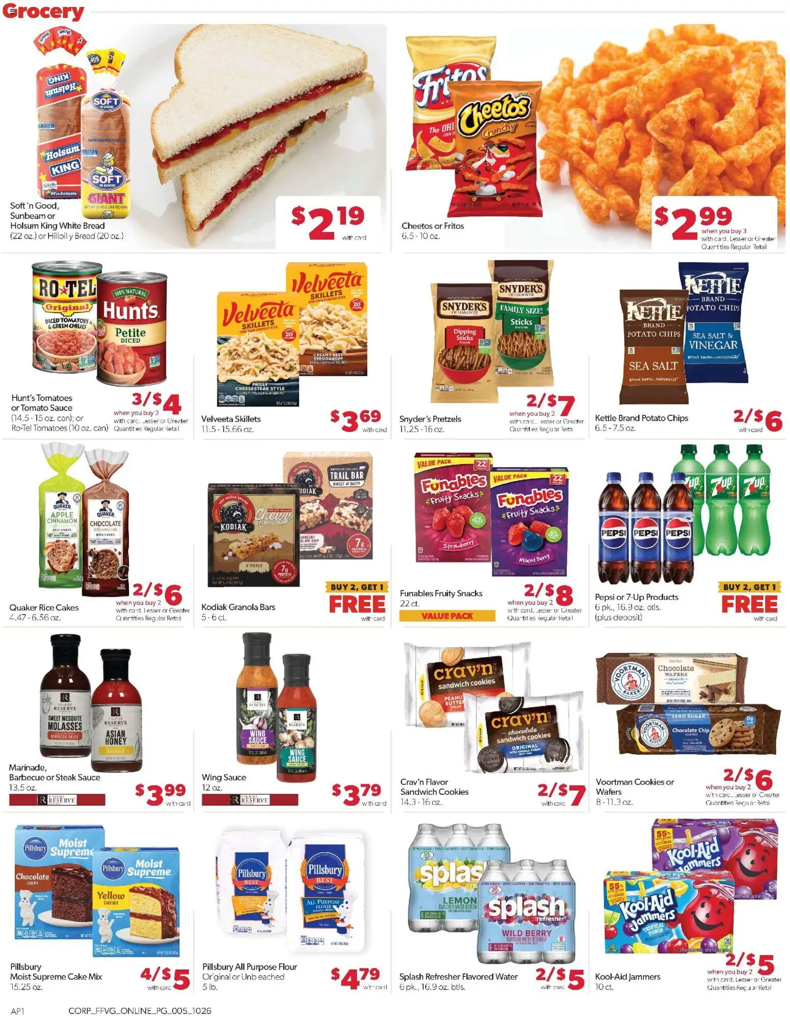 Family Fare Weekly Ad - MI - valid from 26.10.2025 | Page: 9 | Products: Chocolate, Tomatoes, Chips, Salt