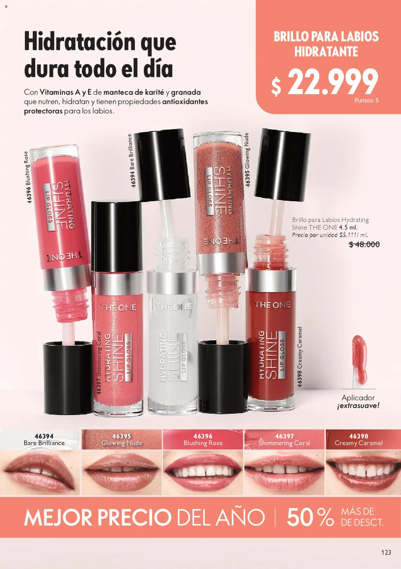 Oriflame revista - valida desde el 18.04.2026 | Página: 123 | Productos: Brillo, Vitaminas, Manteca