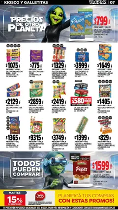 Vista previa Yaguar - Oferta Semanal Santa Fé válido desde el 11.03.2026 | Página: 9 | Productos: Galletitas, Chicle, Alfajor, Bizcochos