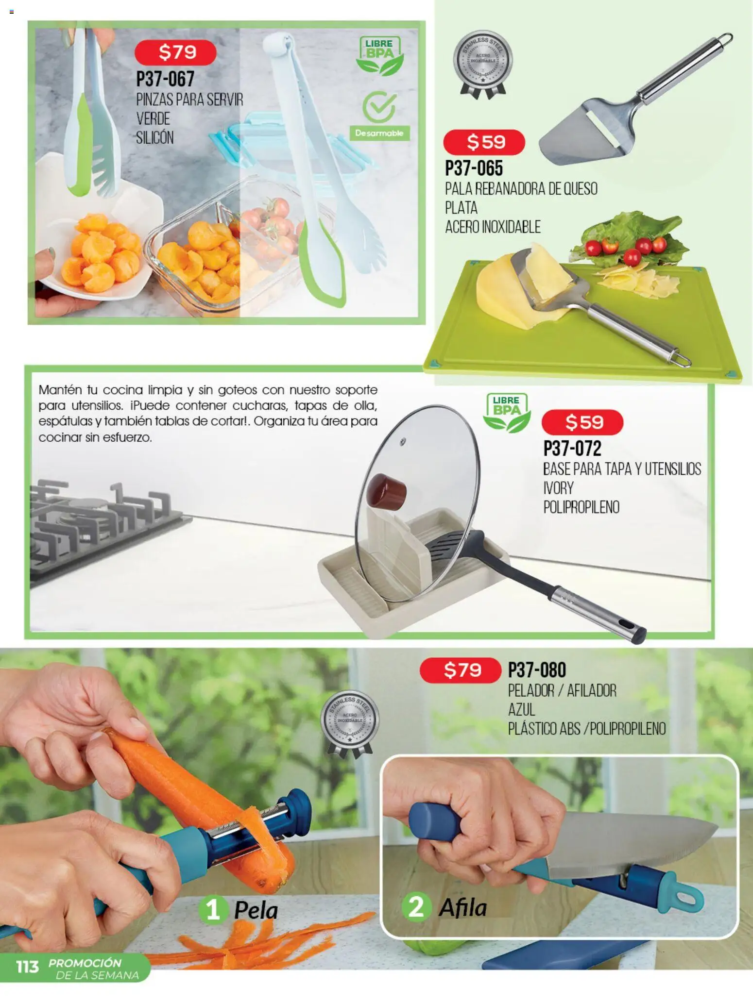 Nuevas ofertas de Cklass válidas en toda la República Mexicana desde el 16.02.2026. ¡Encuentra las mejores ofertas en Cklass catálogo Promo Semanal! | Página: 114 | Productos: Pala, Queso, Cocina