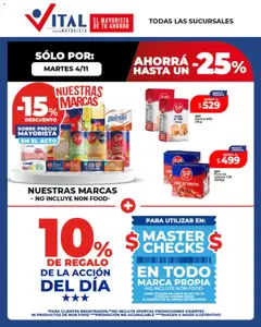 Vista previa Vital - Todas las sucursales Abasto válido desde el 04.11.2025