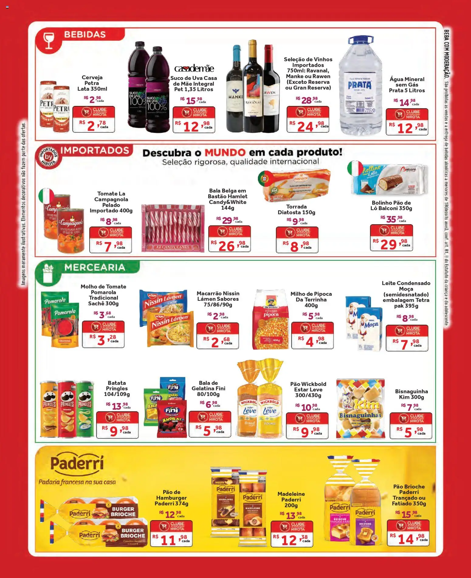 Hirota Food Folheto - válido de 01.04.2026 | Página: 3 | Produtos: Suco, Macarrão, Água mineral, Pipoca