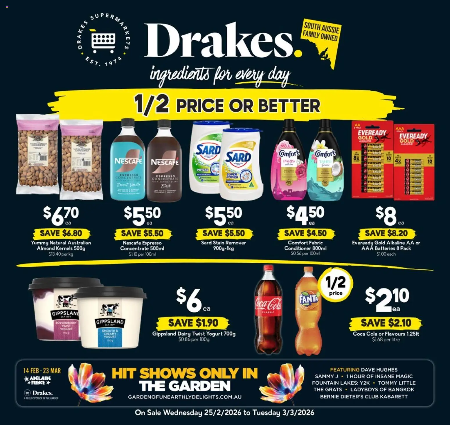 Drakes catalogue - valid from 25.02.2026 | Page: 16 | Products: Coca Cola, Stain remover, Fountain, Nescafe