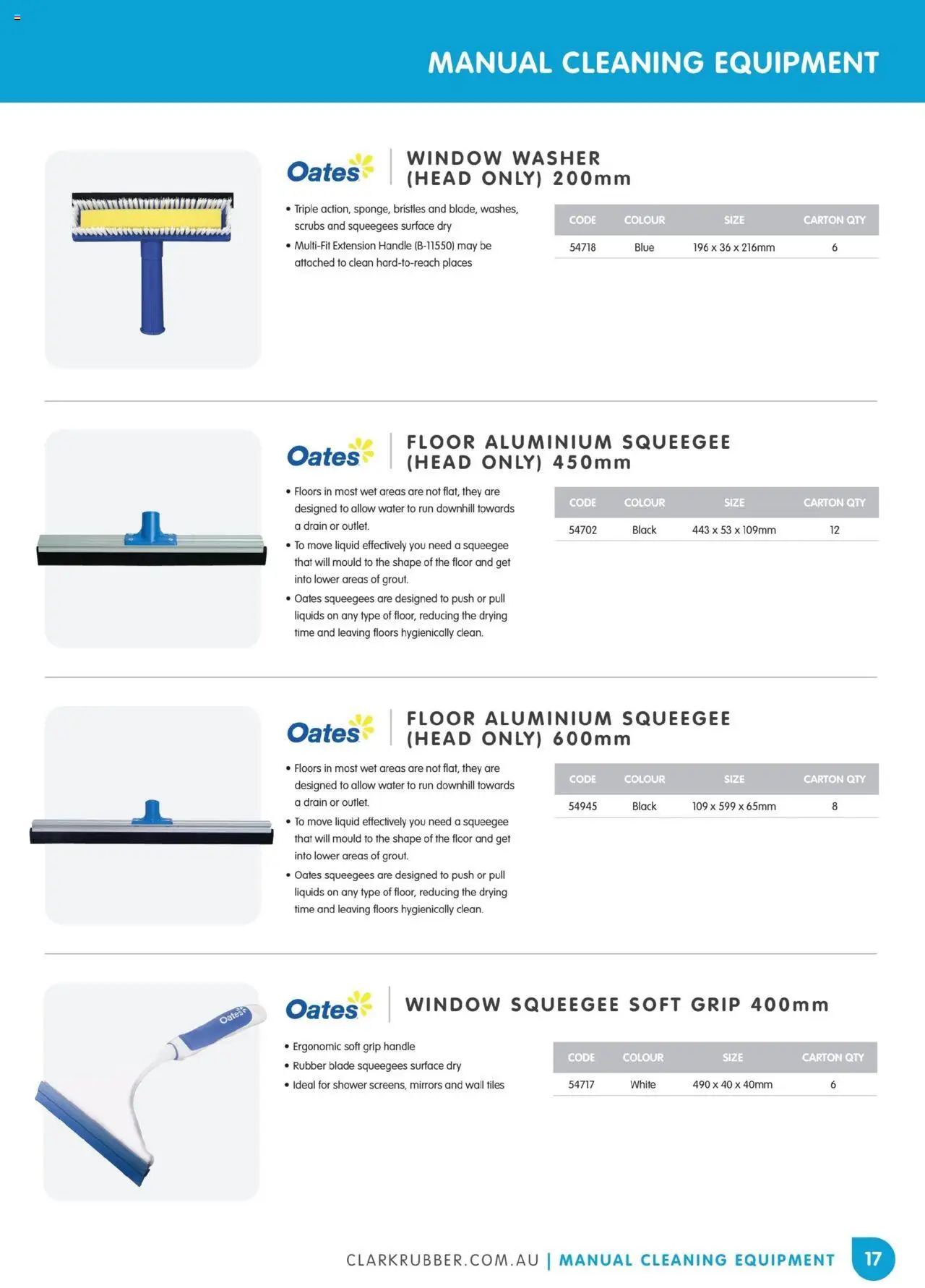 Clark Rubber catalogue - valid from 05.05.2025 | Page: 17 | Products: Ergonomic, Shower, Window, Washer