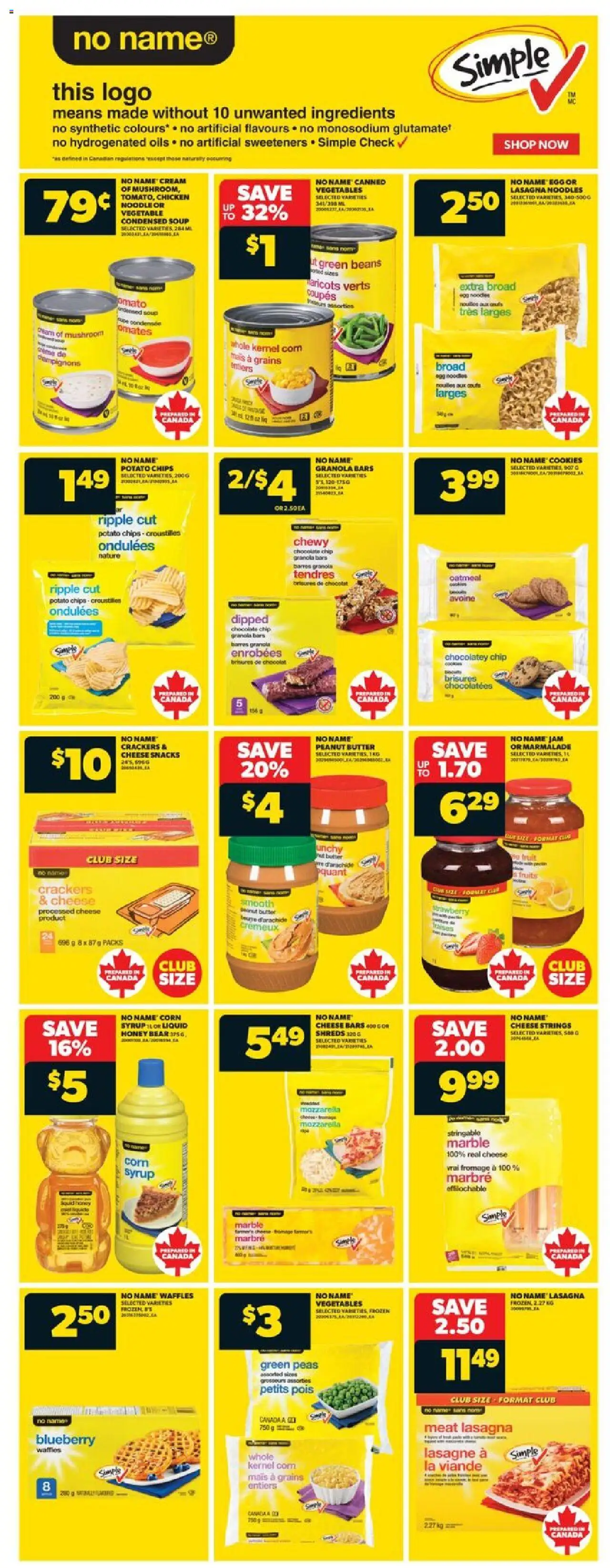 Real Canadian Superstore flyer valid from 16.10.2025 | Page: 9 | Products: Noodles, Cream, Butter, Cheese