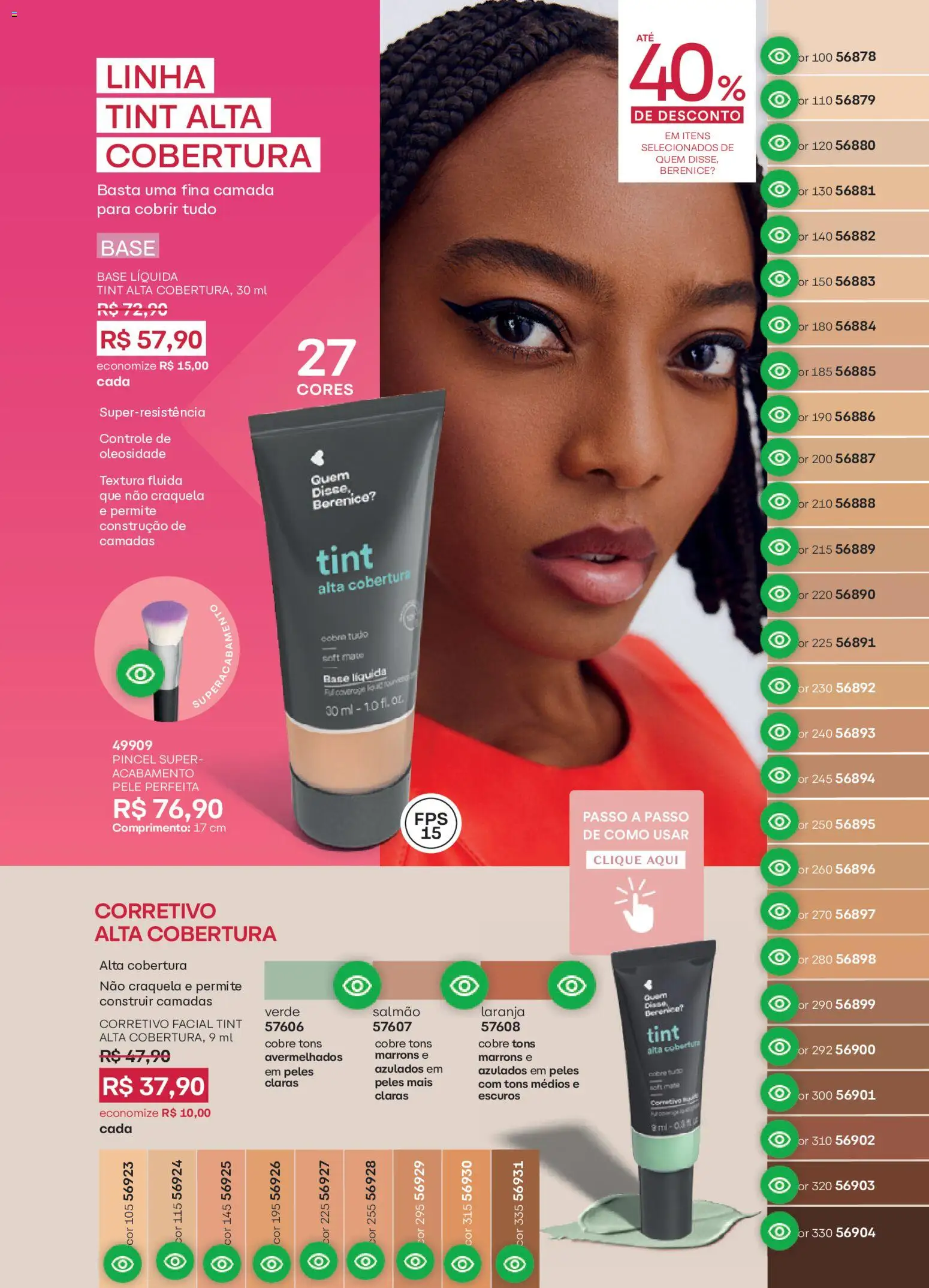 O Boticário Folheto - válido de 19.01.2026 | Página: 133 | Produtos: Corretivo, Pincel, Salmão, Base