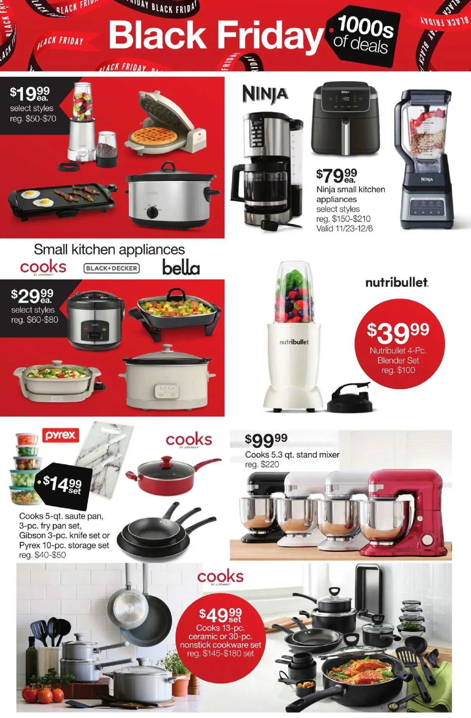 JCPenney Black Friday Deals - valid from 21.11.2025 | Page: 6 | Products: Pan, Blender, Mixer
