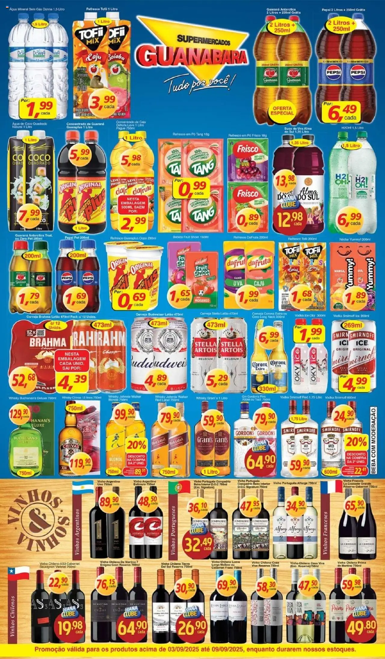 Supermercados Guanabara Folheto - válido de 03.09.2025 | Página: 5 | Produtos: Coco, Água de coco, Guaraná, Suco