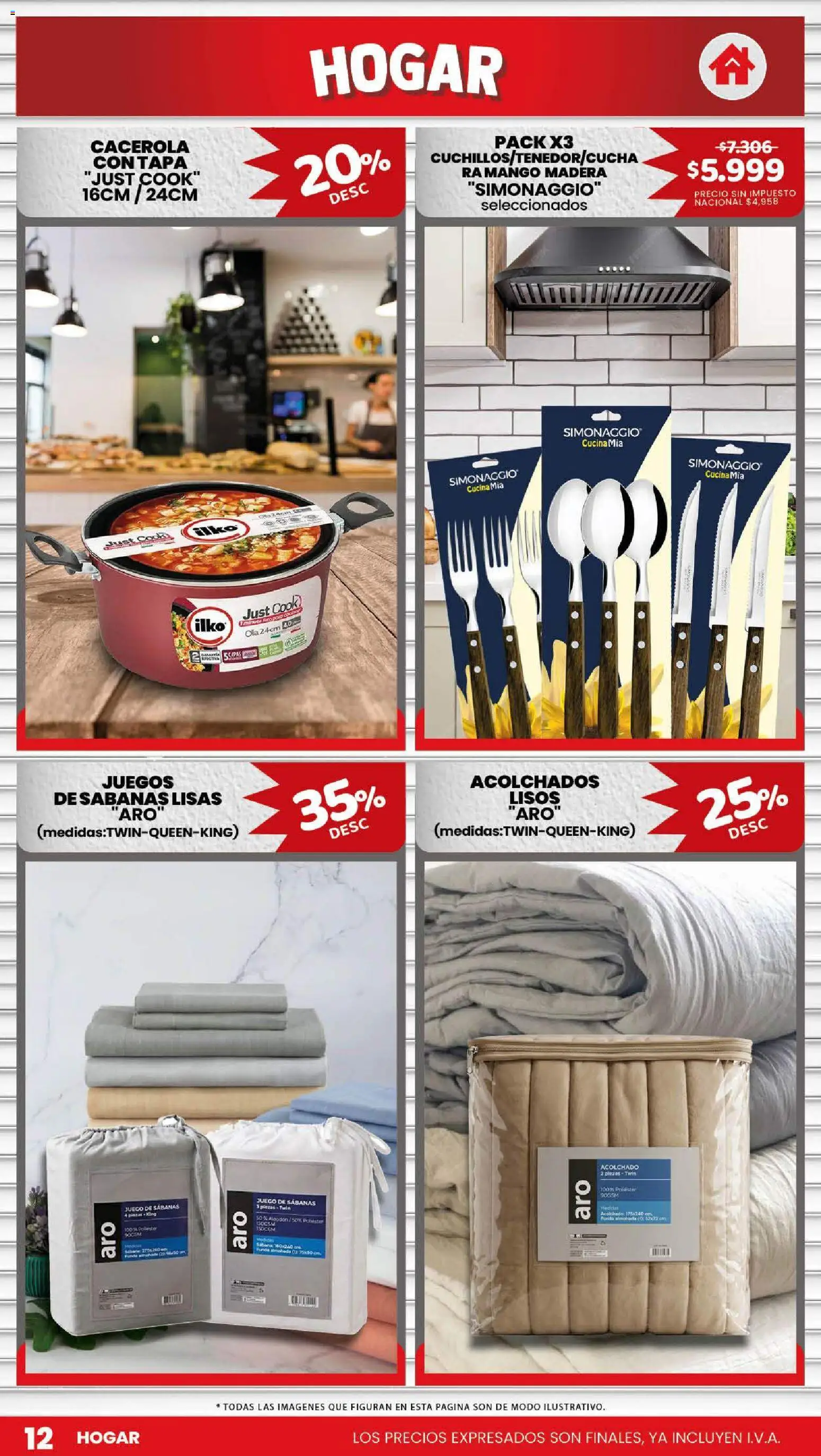 Makro ofertas │ válido desde el 09.04.2026 | Página: 12 | Productos: Sabanas, Acolchado, Mango