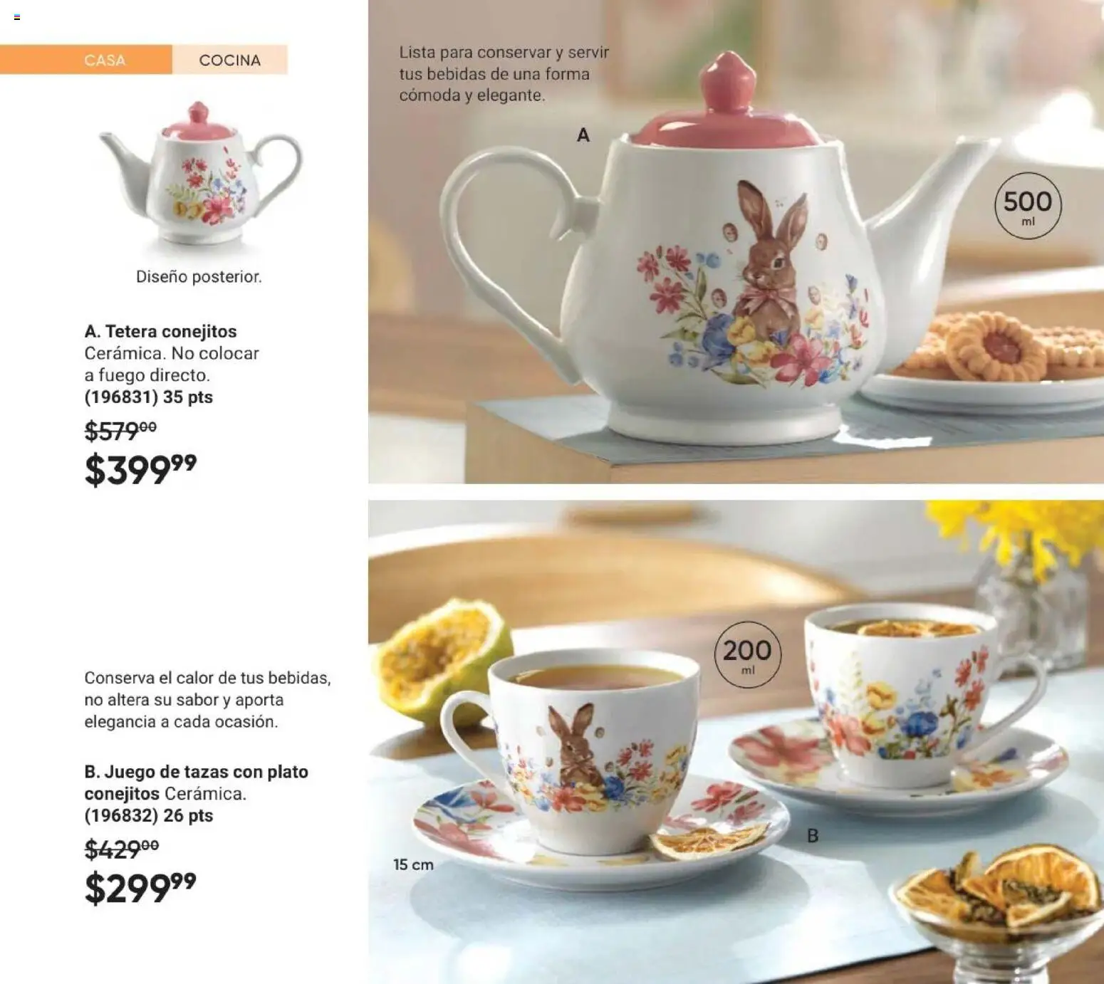 Nuevas ofertas de AVON válidas en toda la República Mexicana desde el 28.11.2025. ¡Encuentra las mejores ofertas en AVON Casa & Estilo 18 2025! | Página: 74 | Productos: Tetera, Juego, Cocina