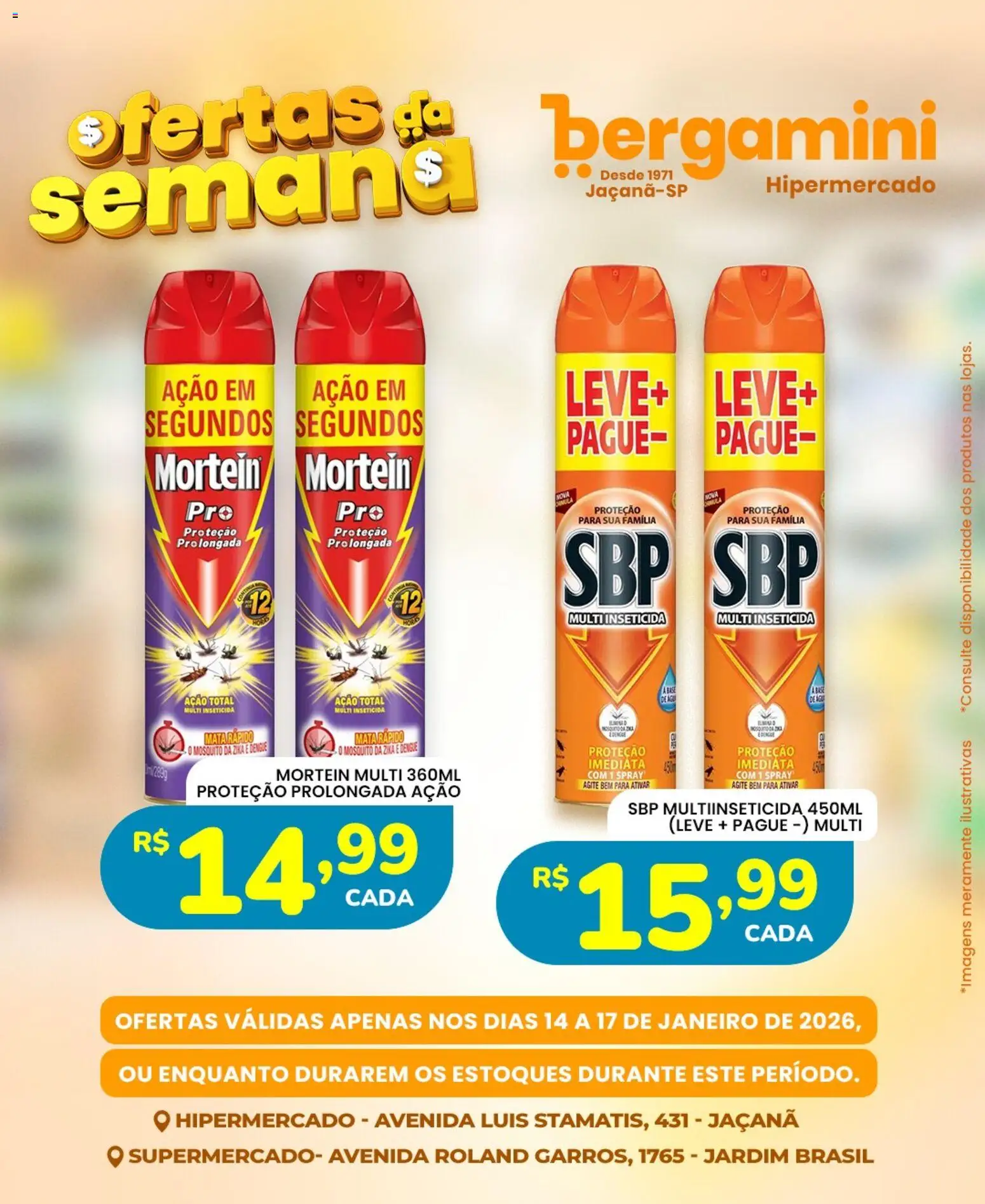 Supermercado Bergamini Folheto - válido de 14.01.2026 | Página: 19 | Produtos: Inseticida