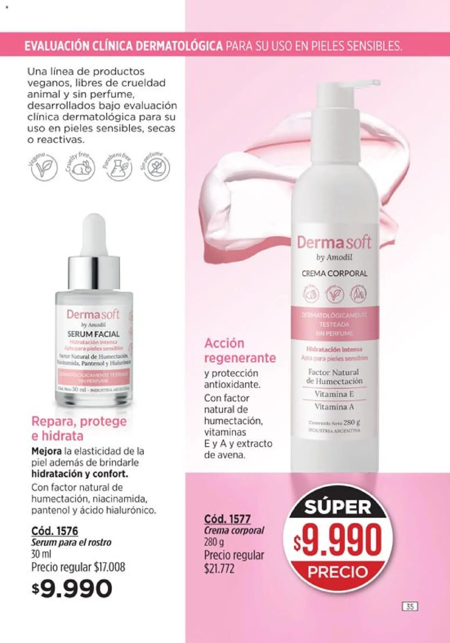 Amodil - Campaña 8 │ válido desde el 08.04.2026 | Página: 35 | Productos: Vitaminas, Perfume, Serum, Crema