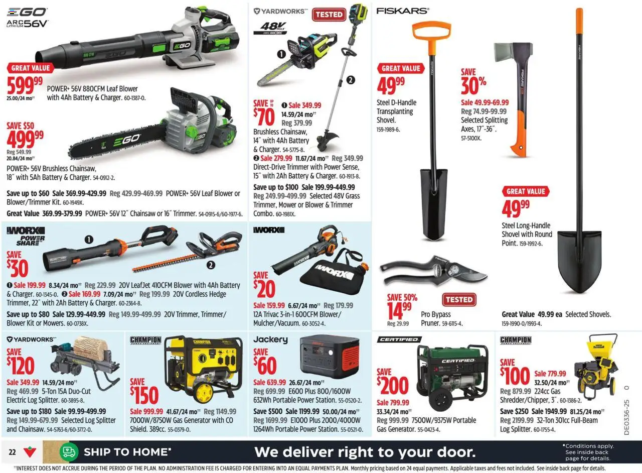 Canadian Tire flyer valid from 29.08.2025 | Page: 25 | Products: Mower, Battery