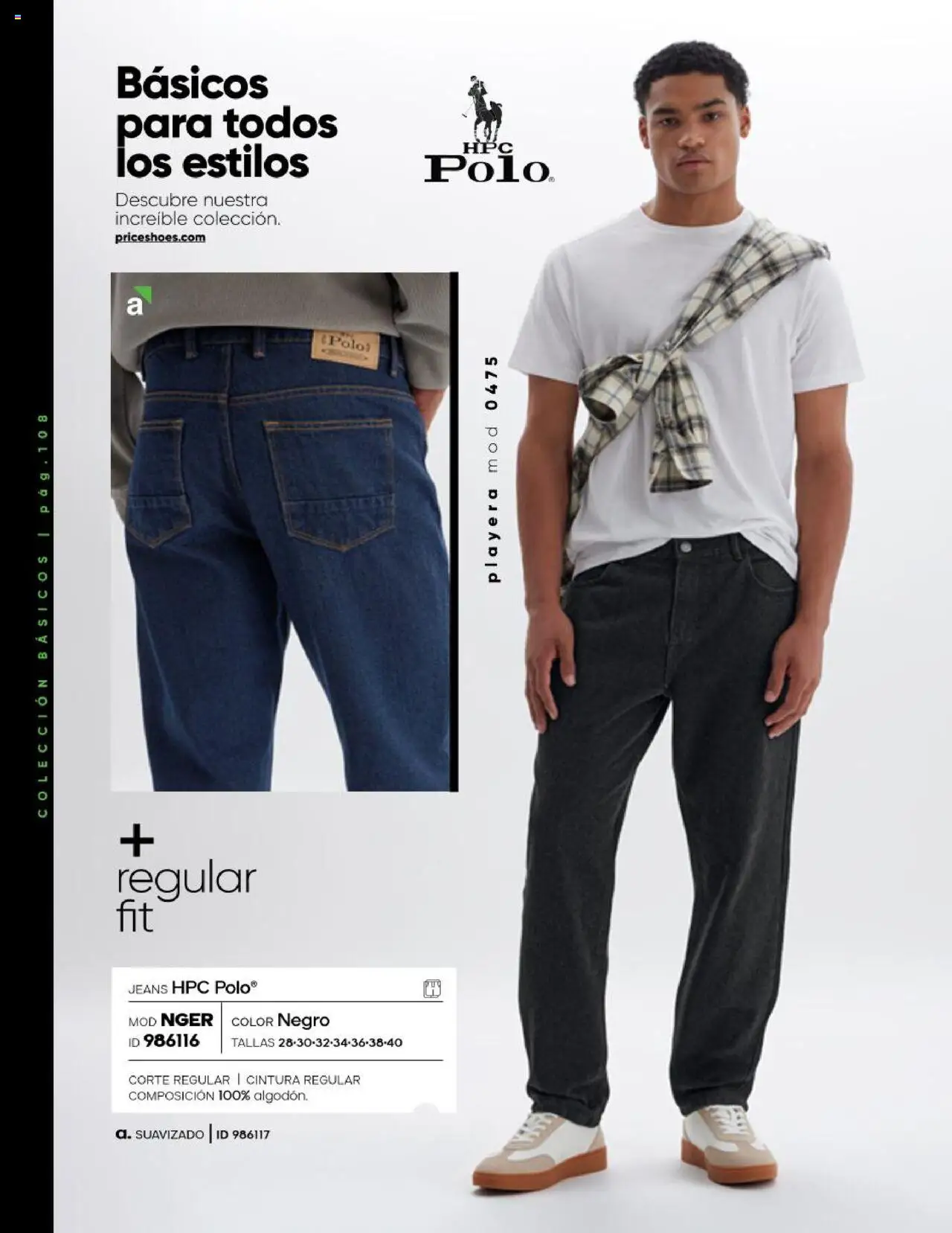 Nuevas ofertas de Price Shoes válidas en toda la República Mexicana desde el 17.07.2025. ¡Encuentra las mejores ofertas en Price Shoes - Catálogo Básicos otoño / invierno 2025! | Página: 110 | Productos: Playera