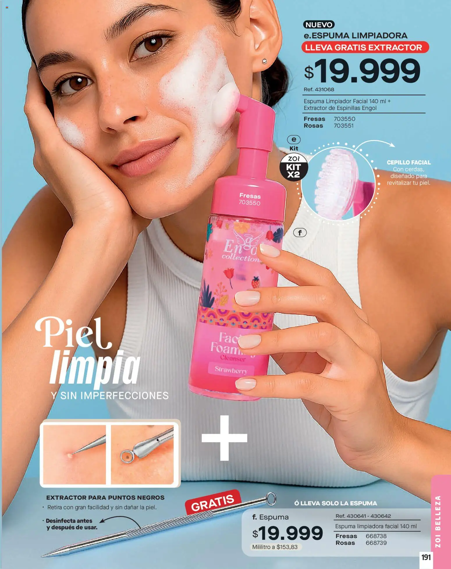 Carmel revista - valida desde el 01.03.2026 | Página: 191 | Productos: Espuma, Limpiador, Limpiador facial, Cepillo