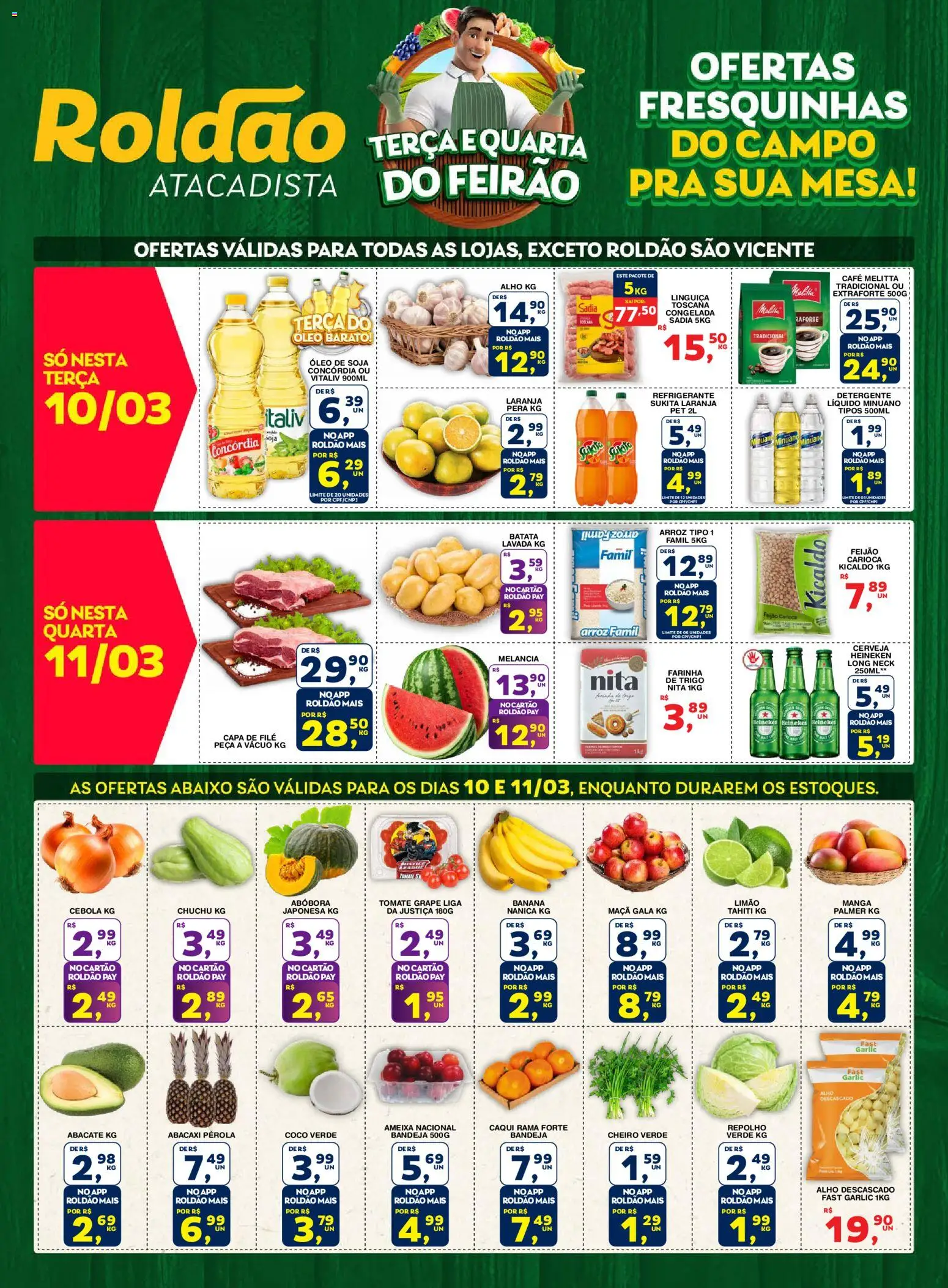 Roldão Folheto - válido de 03.03.2026 | Página: 1 | Produtos: Repolho, Café, Refrigerante, Batata