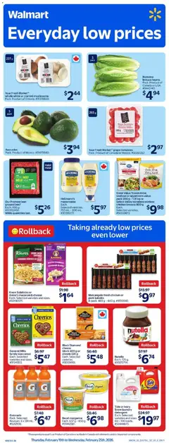 Preview of Walmart weekly flyer from shop Walmart valid from 19.02.2026