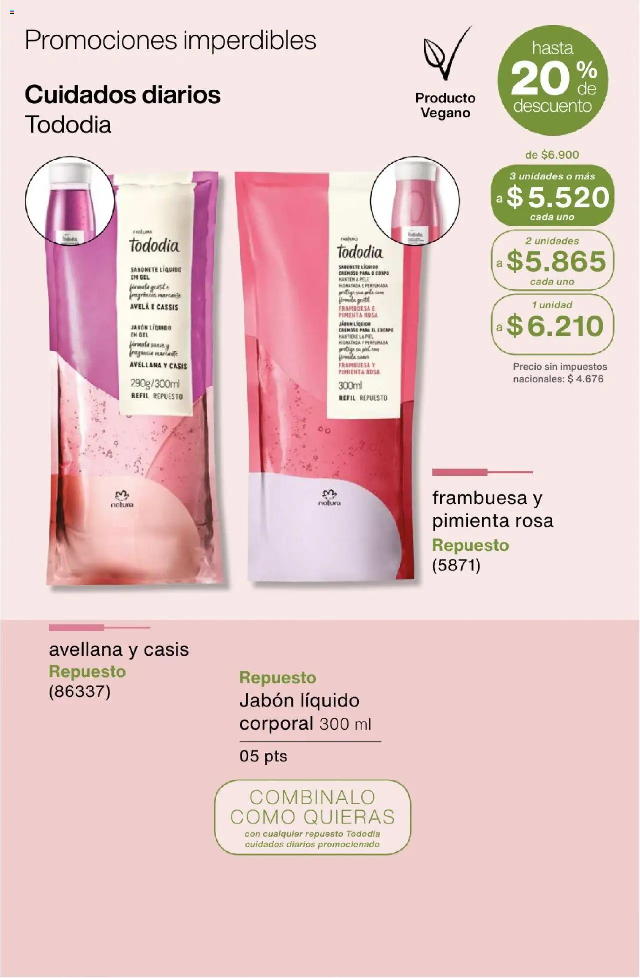 Catálogo Natura Ciclo 13 │ válido desde el 11.09.2025 | Página: 73 | Productos: Jabón líquido, Jabón, Pimienta