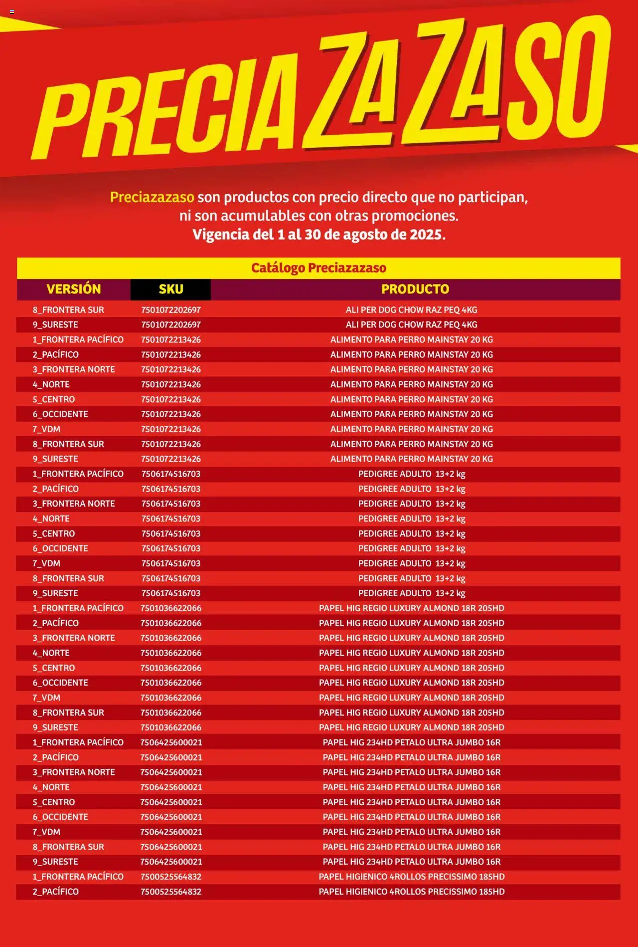 Nuevas ofertas de Soriana válidas en toda la República Mexicana desde el 01.08.2025. ¡Encuentra las mejores ofertas en Soriana - Catálogo Preciazazaso Mercado Nacional! | Página: 110 | Productos: Papel higiénico
