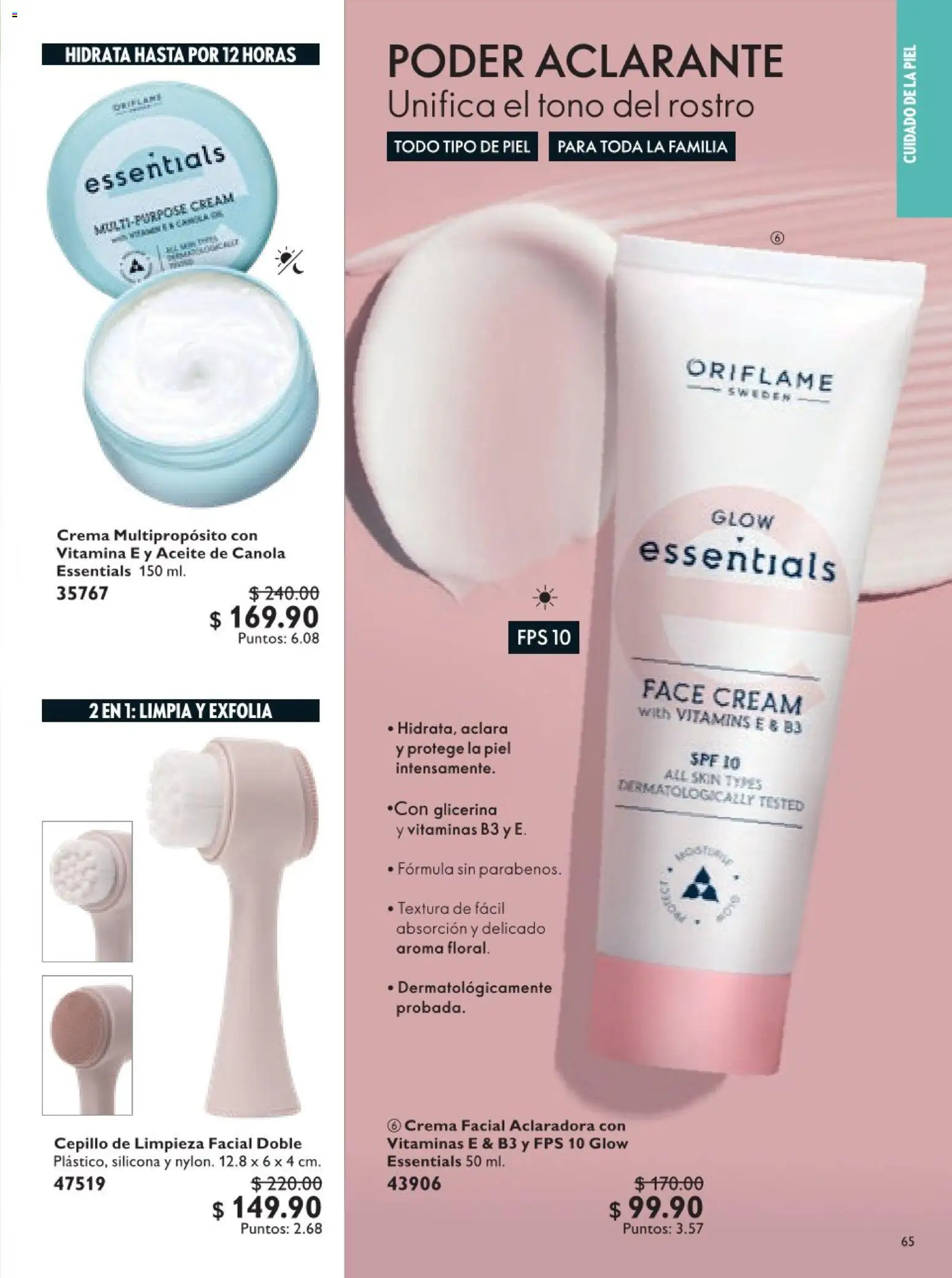 Nuevas ofertas de Oriflame válidas en toda la República Mexicana desde el 18.04.2026. ¡Encuentra las mejores ofertas en Oriflame campaña 6 2026! | Página: 65 | Productos: Crema, Cepillo, Aceite, Vitaminas