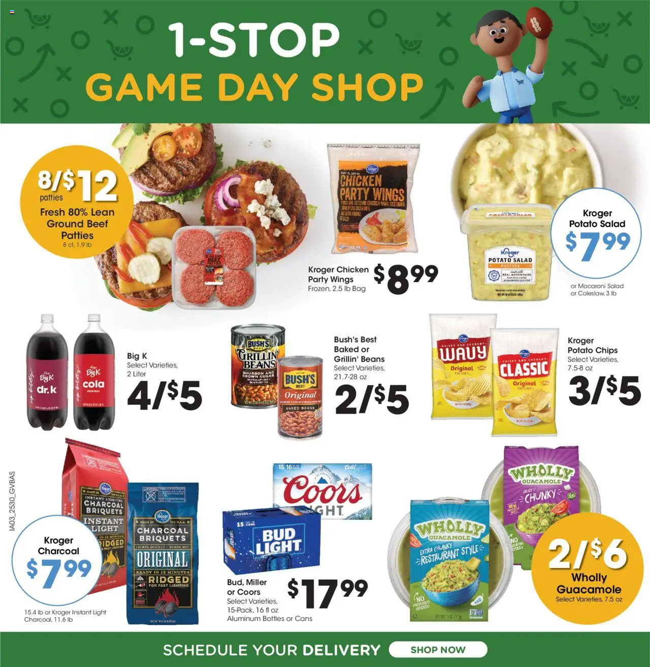 Kroger Weekly Ad - valid from 27.08.2025 | Page: 5 | Products: Beef, Bourbon, Sugar, Game