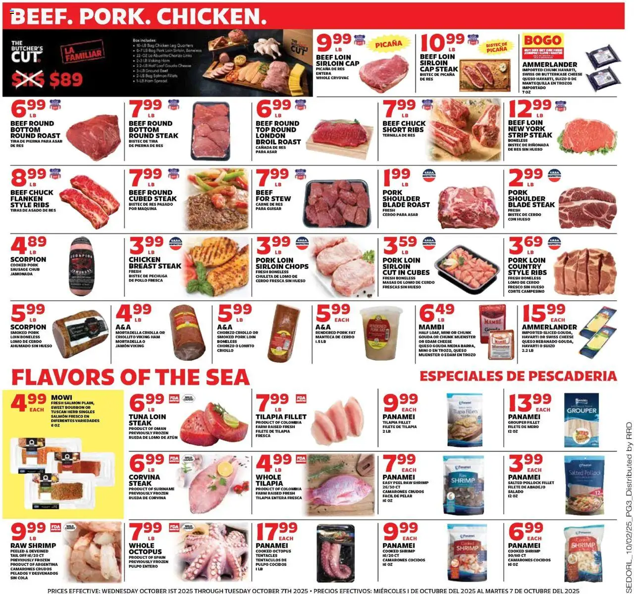 Sedano's Weekly Ad - valid from 01.10.2025 | Page: 3 | Products: Box, Ham, Sausage, Cap