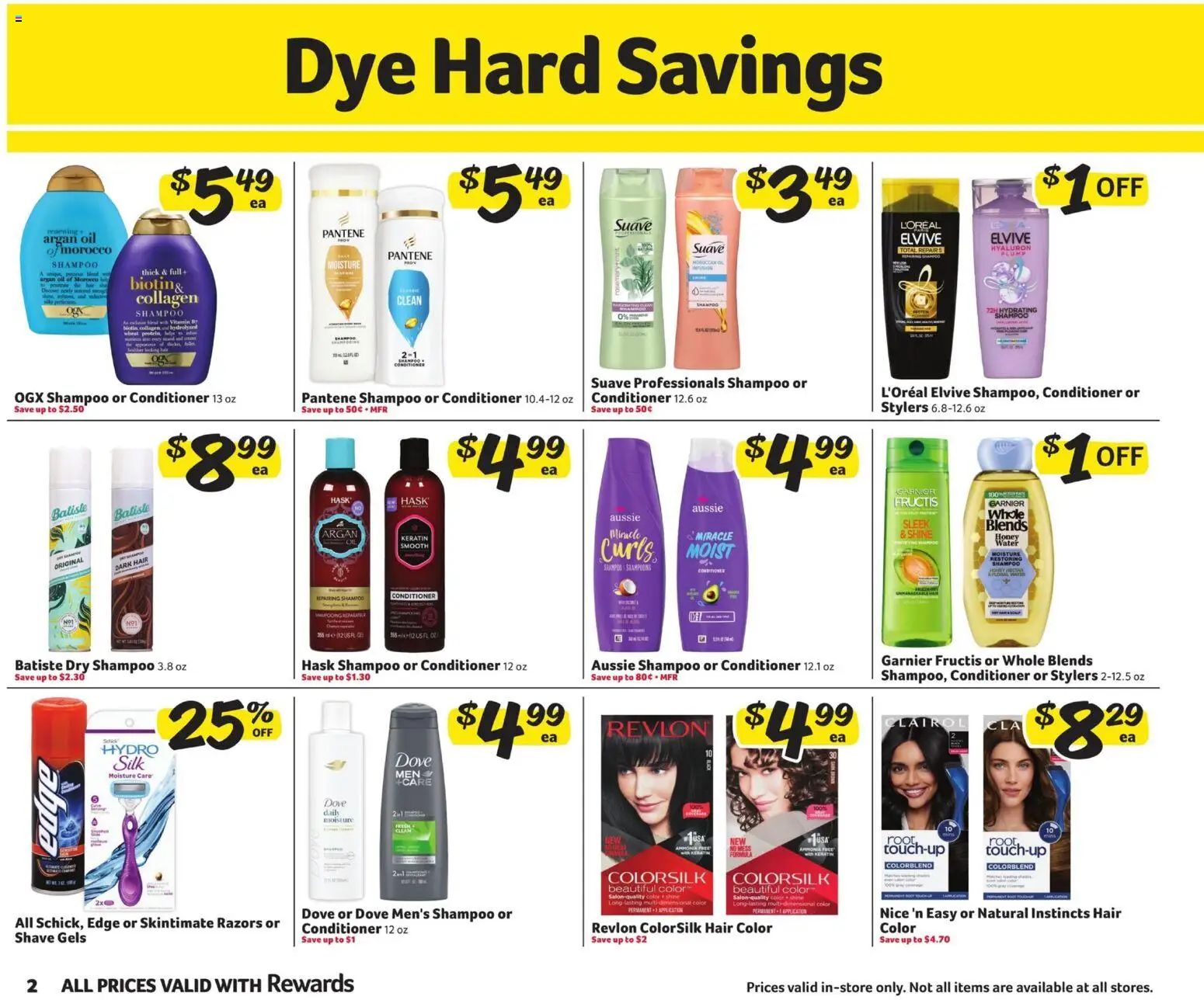 Winn Dixie In-Store Flyer - valid from 11.02.2026 | Page: 2 | Products: Vitamin, Shampoo, Hair color, Water