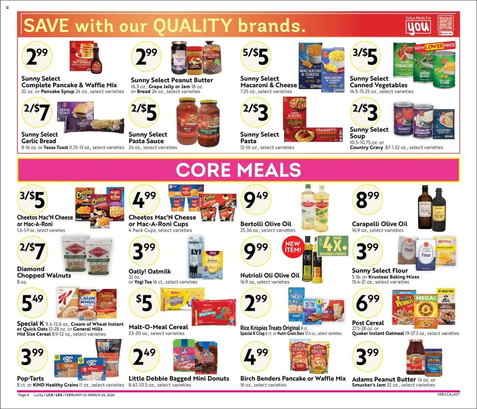 Lucky Supermarkets Big Book of Savings - valid from 25.02.2026 | Page: 4 | Products: Rice, Tea, Sauce, Lemon