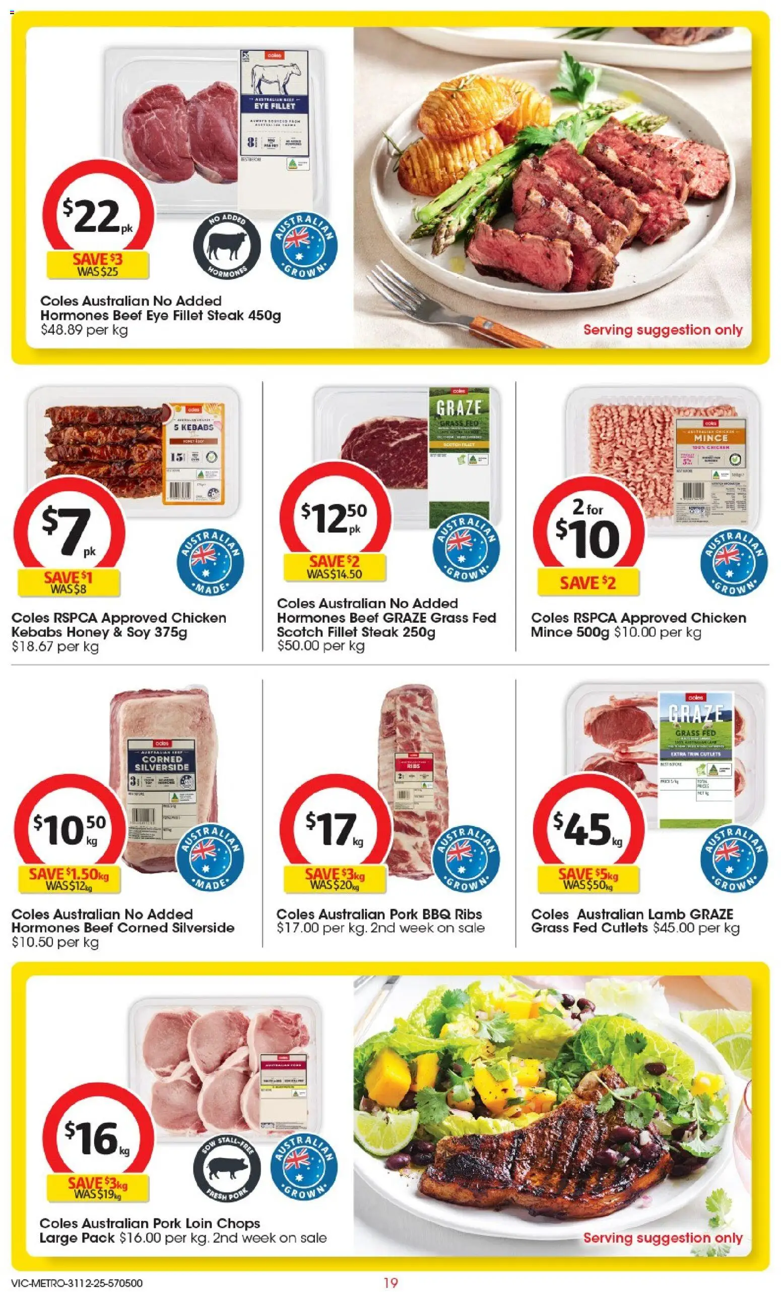 Coles catalogue - valid from 31.12.2025 | Page: 20 | Products: Grass, Honey, Chicken, Beef