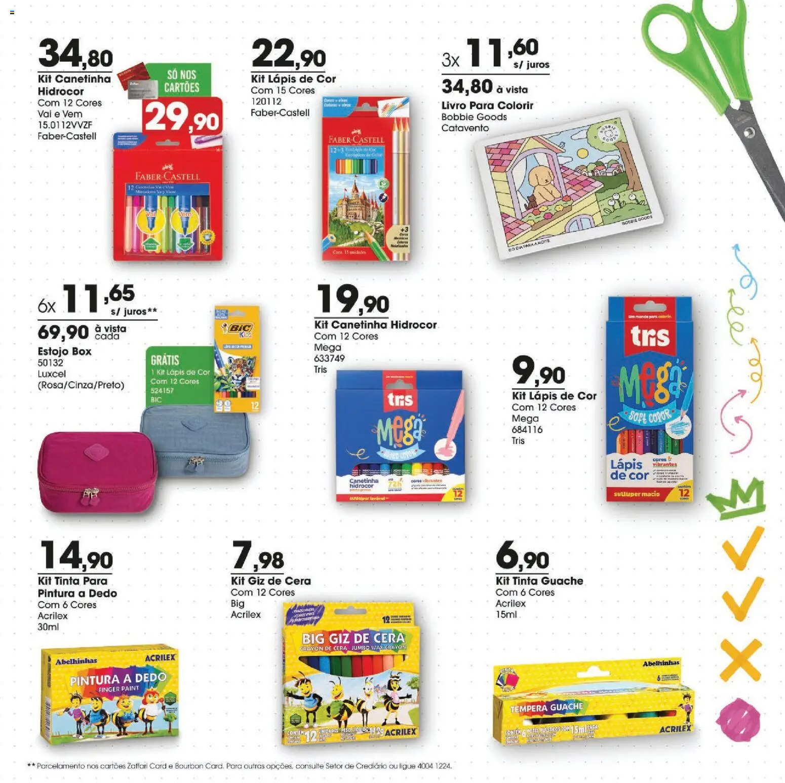 Zaffari Folheto - válido de 19.01.2026 | Página: 3 | Produtos: Tinta guache, Livro, Cera, Potes