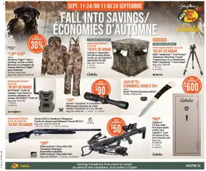 Preview of Cabelas weekly flyer / circulaire from shop Cabelas valid from 11.09.2025