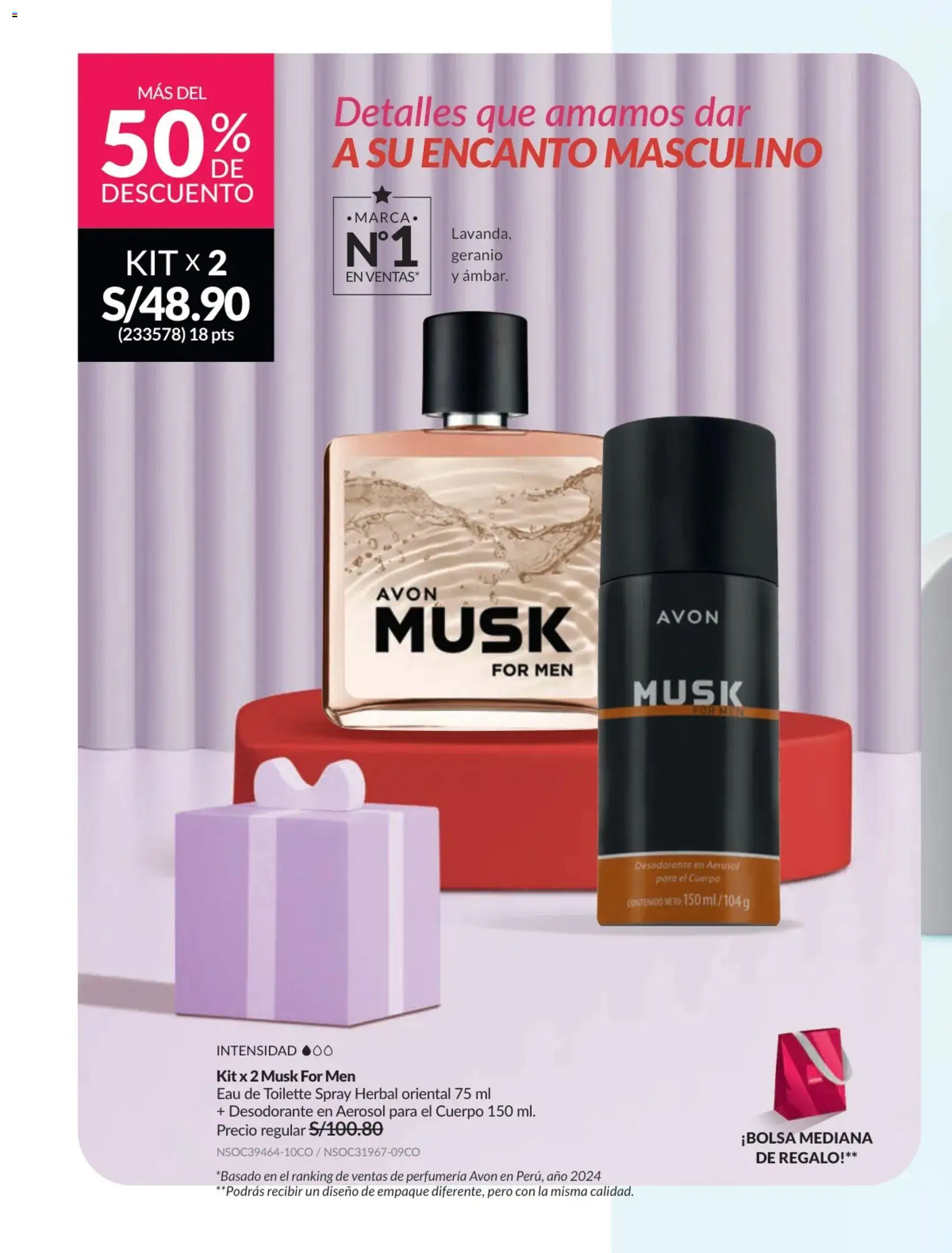 Catálogo Avon válido desde 31.01.2026 | Página: 221 | Productos: Desodorante, Empaque, EAU de Toilette