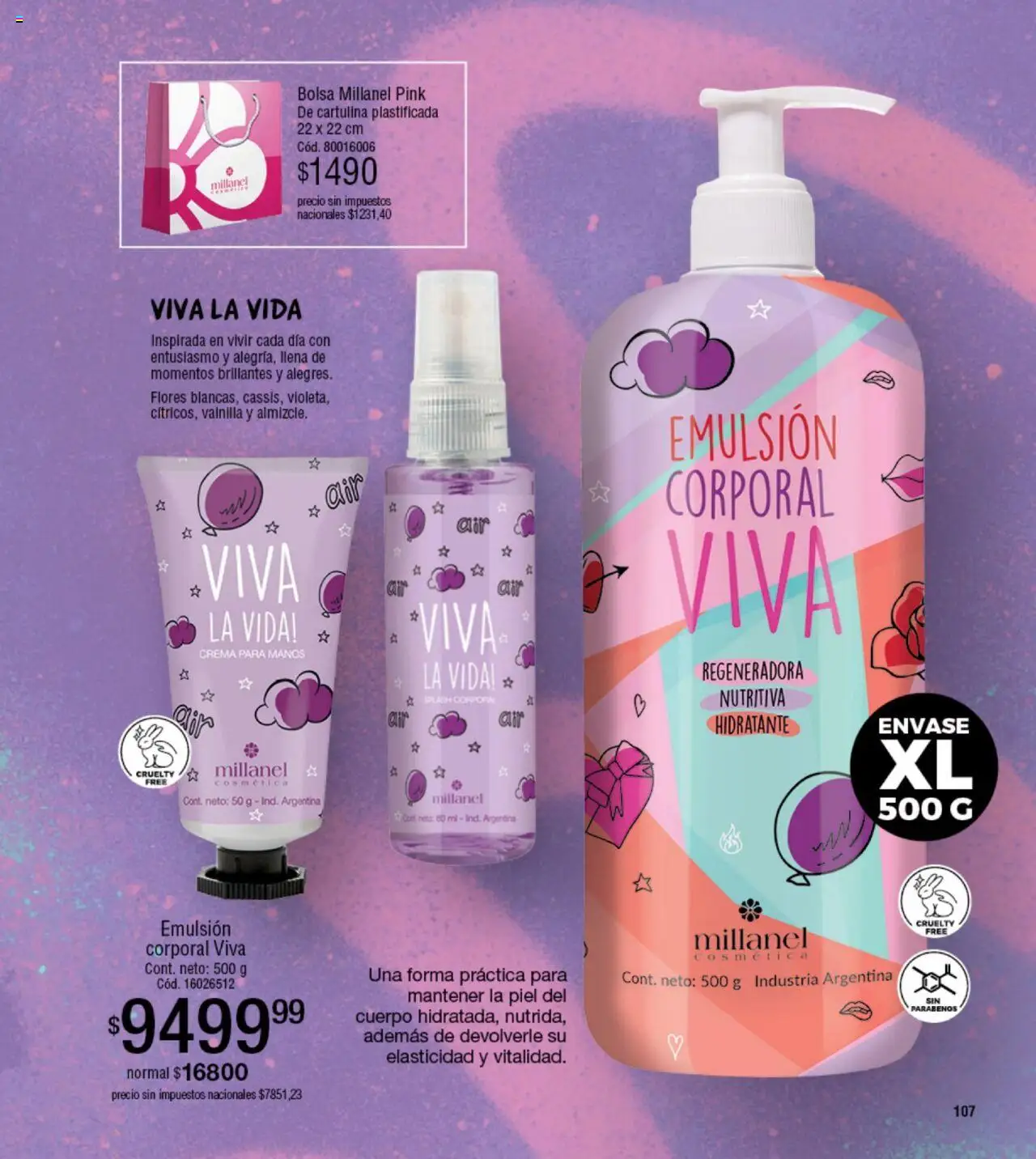 Millanel - Catálogo │ válido desde el 20.10.2025 | Página: 107 | Productos: Bolsa, Emulsión, Crema